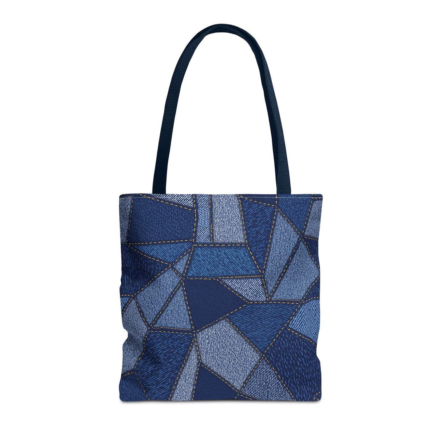 Denim Fabric Imitation Print Unisex Canvas Bag Poly Spun 3 Sizes Tote Bag 104