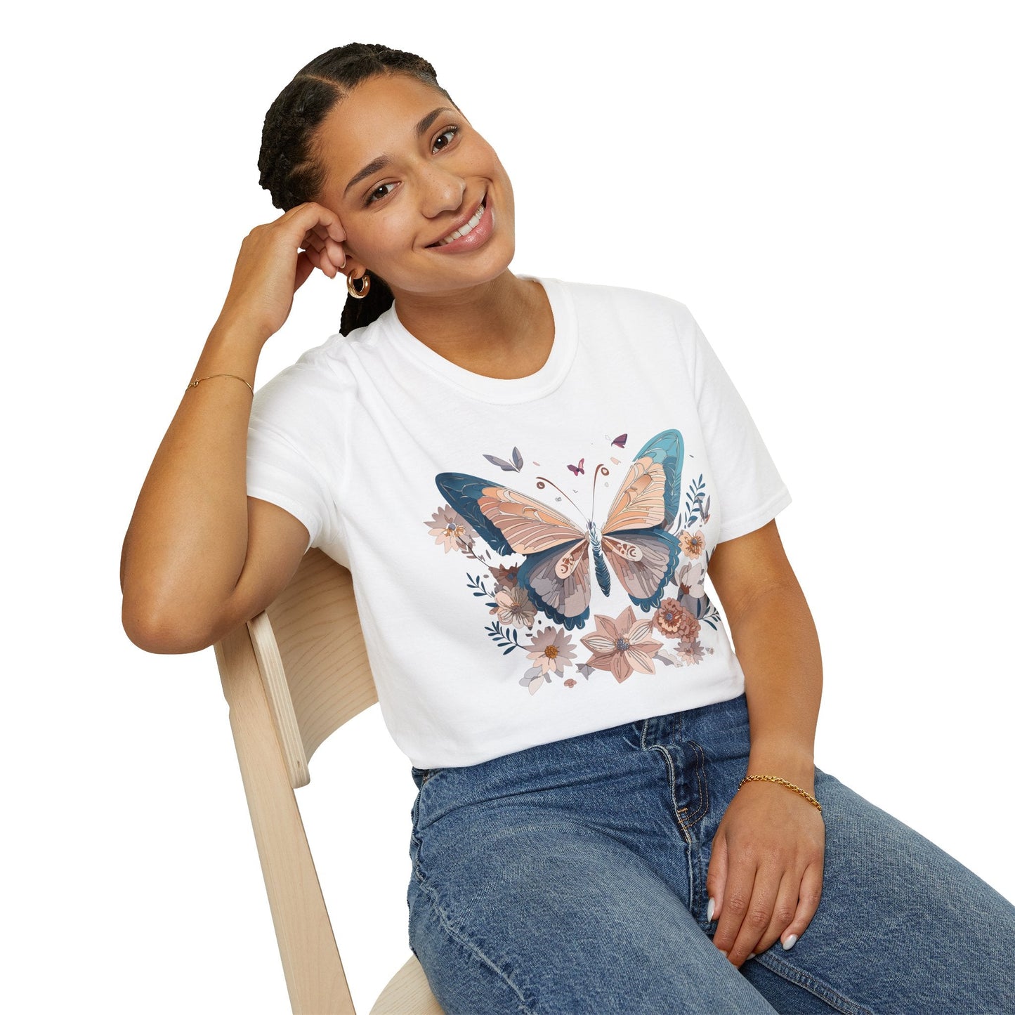 Monarch Butterfly T Shirt Unisex Softstyle Gildan 64000 Tee Lightweight Comfort Fit