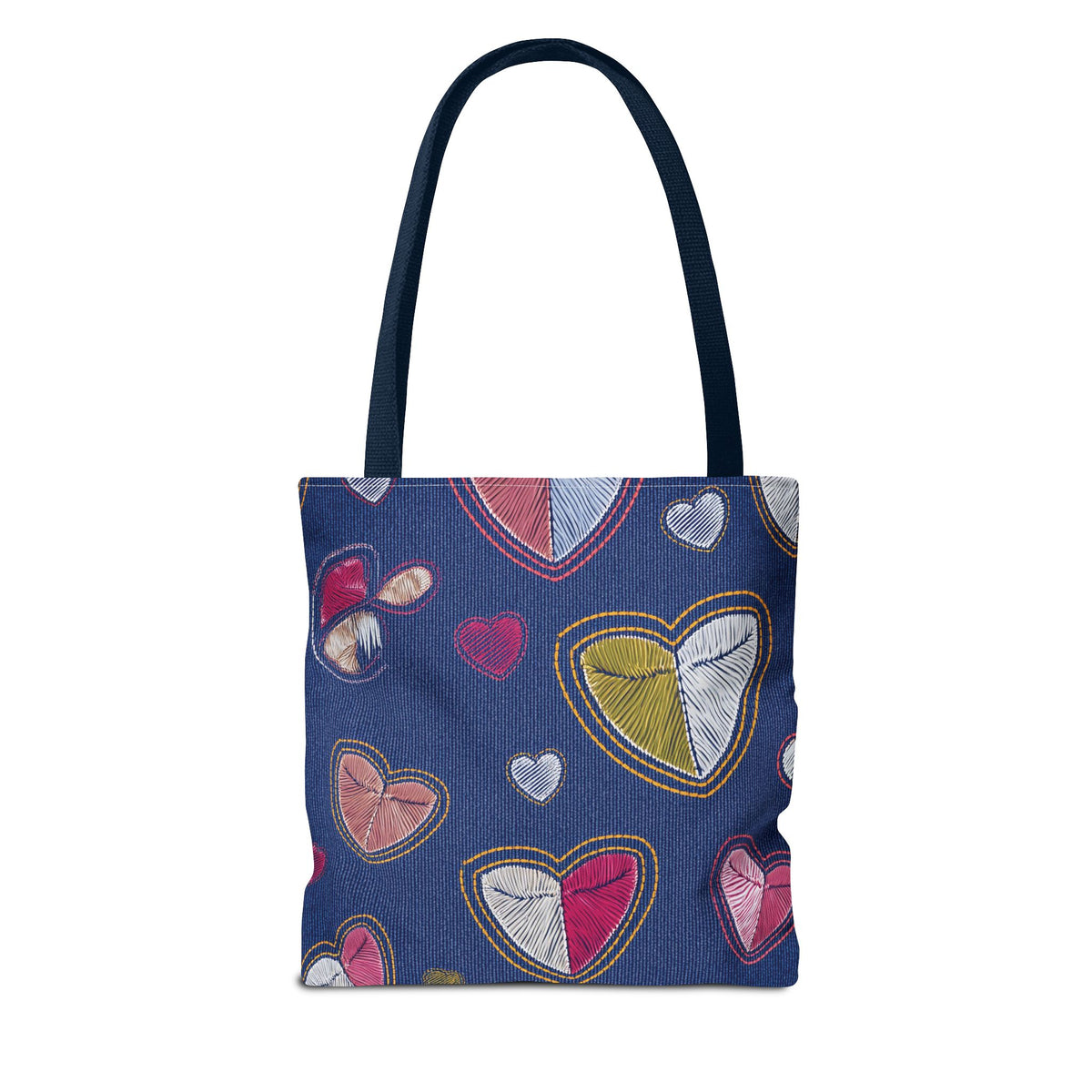 Love Day Graphic Design Denim Fabric Imitation Print Unisex Canvas Bag POLY 3 Sizes Tote Bag 201-7
