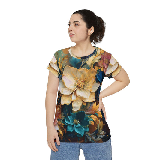 Camisa Poly-Span con estampados florales