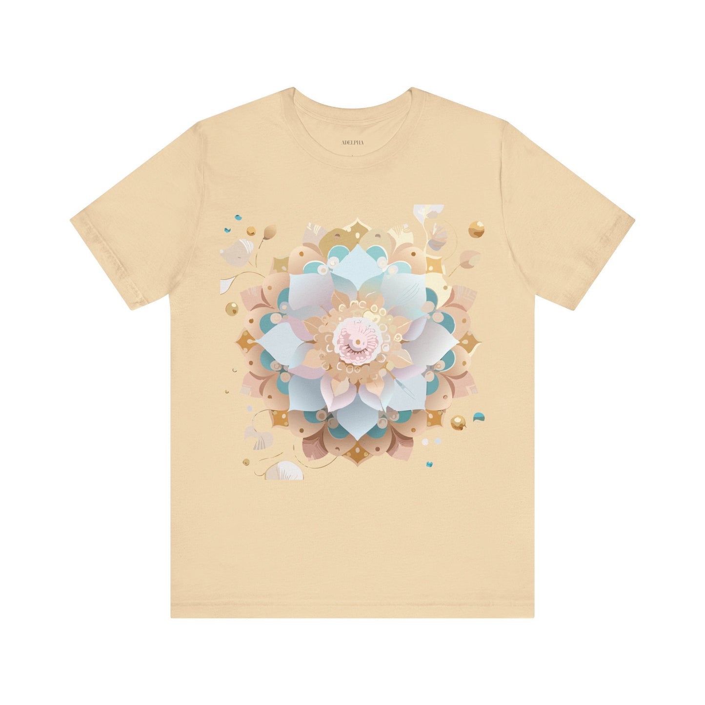 Mandala Graphic Unisex 100 Cotton Vintage Floral Artwork Tee 9