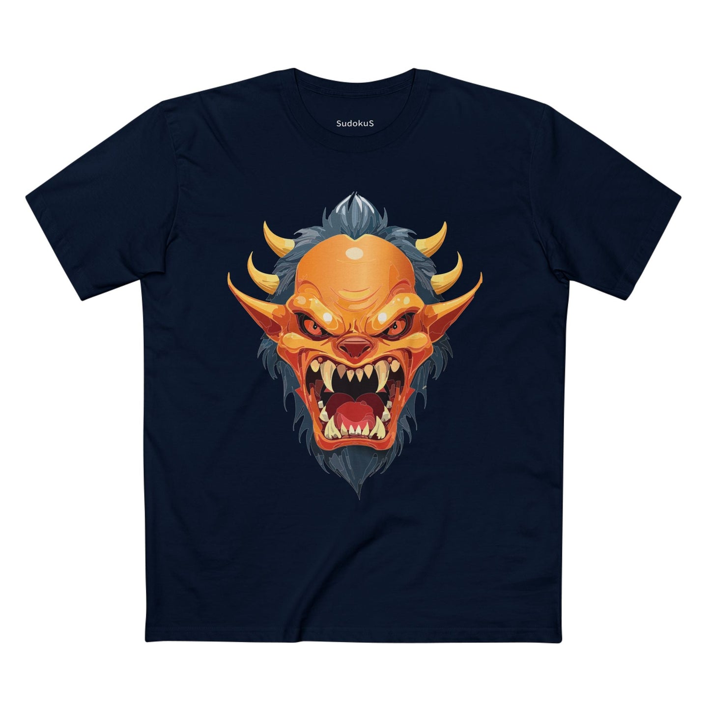 Cartoon Monsters Graphic Unisex 100 Cotton Staple Tee 8