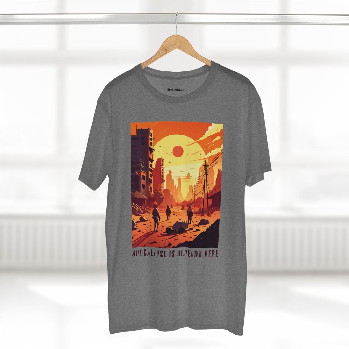 Cataclysm Doomsday Unisex Premium Cotton Tee With Original Art Design From Retro2Nova Collection