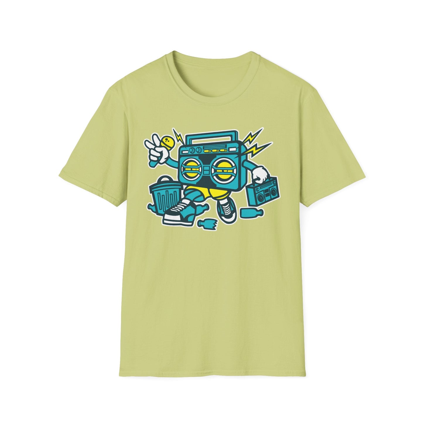 Cartoon T Shirt Animation Tee Funny Unisex Gildan Softstyle 64000 100 Percent Ring Spun Cotton