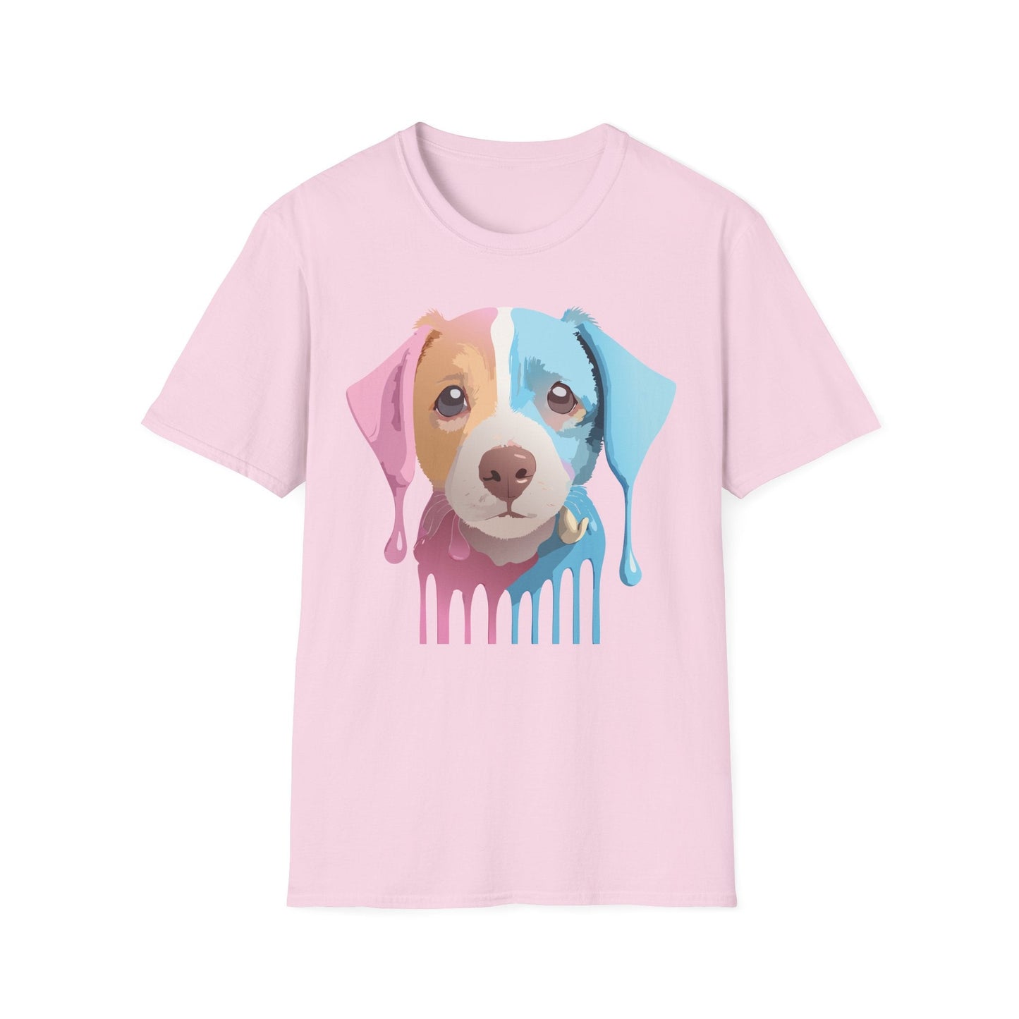 Unisex Dog Shirt Animal Tee Gildan Softstyle 64000 Cotton Tee