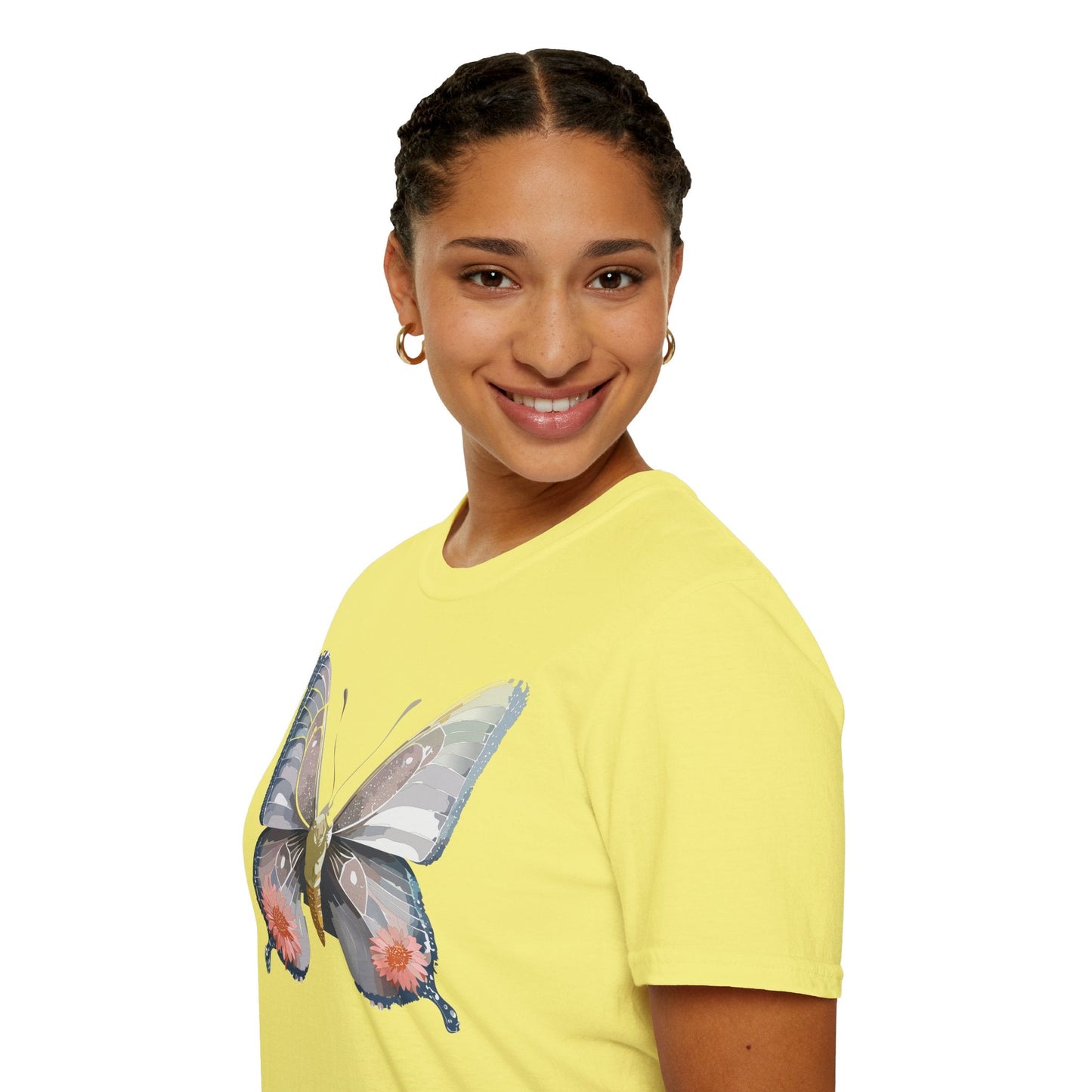 Butterfly Shirt Unisex T Shirt 100 Percent Ring Spun Cotton Softstyle Tee Monarch