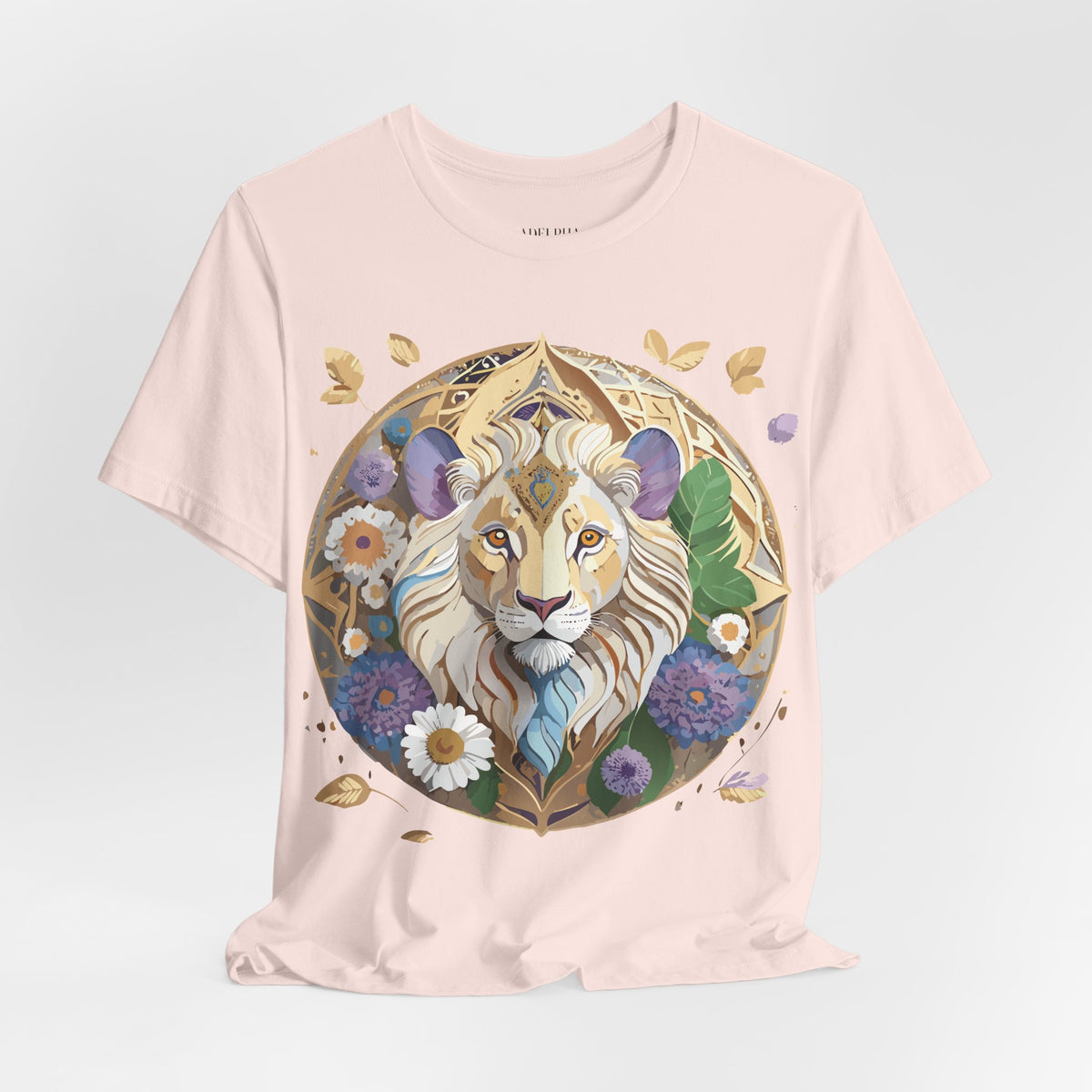 Medallion Graphic Unisex Cotton Bella+Canvas Tee with Art Design d38