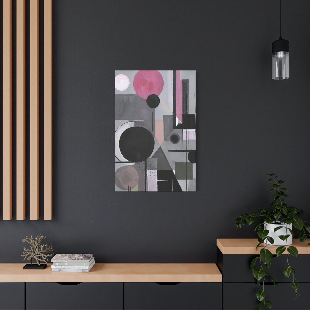 Abstract Geometric Painting Print Canvas 20x24,20x30,24x30 24x32,24x36,30x40 32x48,36x48,40x60 Pine-Wood Inner Frame ABS-42