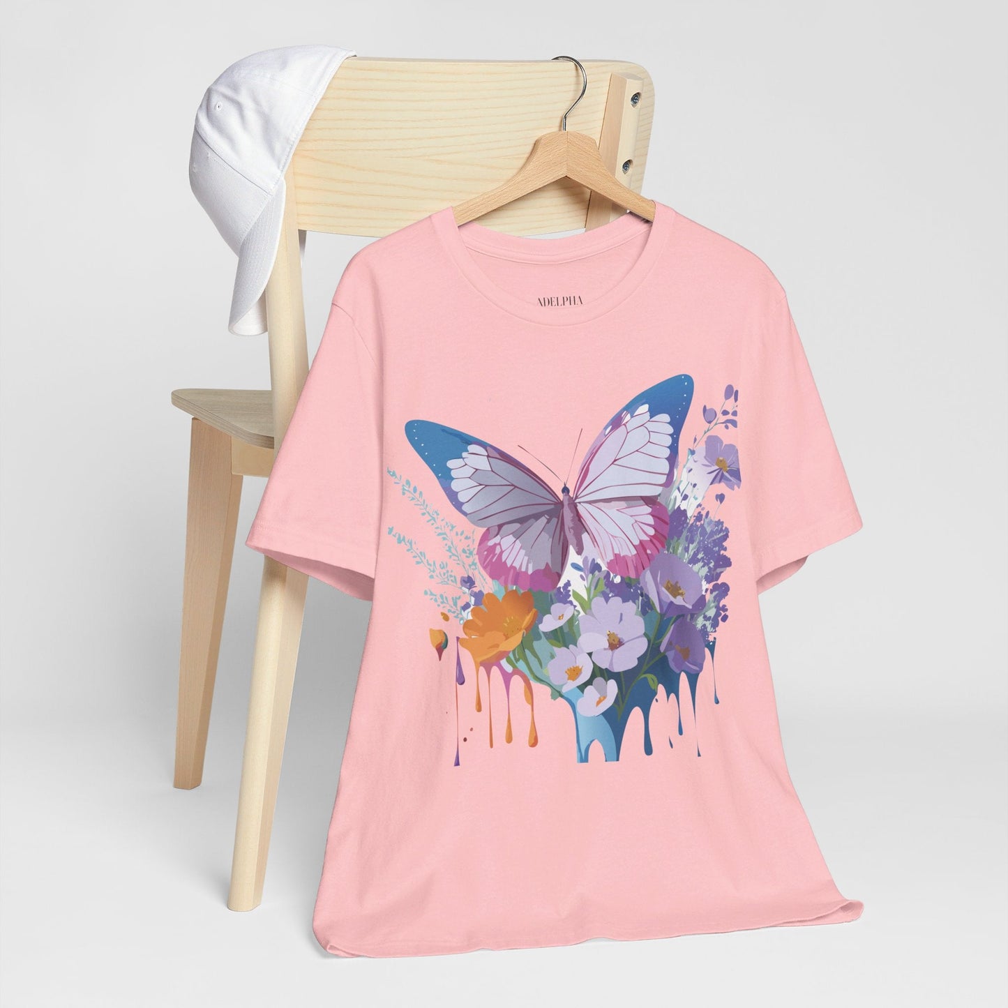 Unisex Butterfly Graphic Tee Adelpha Art Design Vintage Inspired Jersey Tee