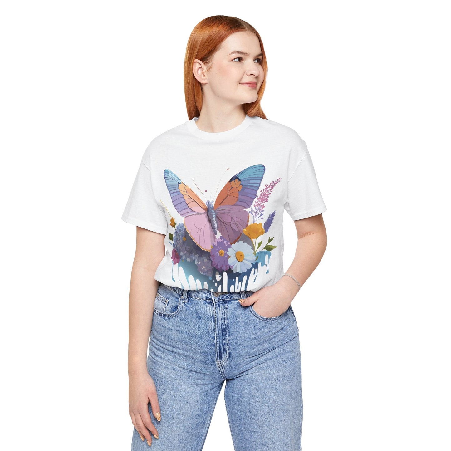 Butterfly Graphic Tee Unisex Vintage Inspired Artwork Adelpha