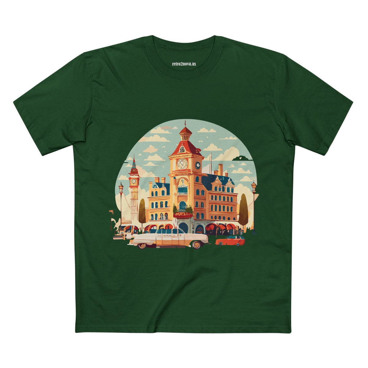 Retro Car Vintage Graphic Tee Staple Unisex 100 Cotton Tee Shirt - RC-3
