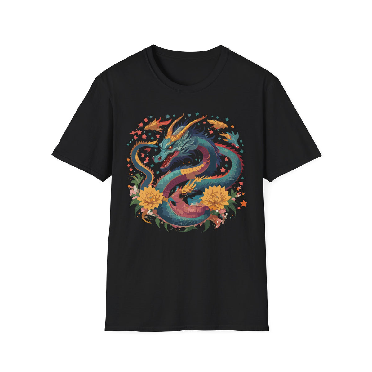 Dragon Graphic Tee Gildan Unisex 100 Cotton Tee Shirt with Animal a33