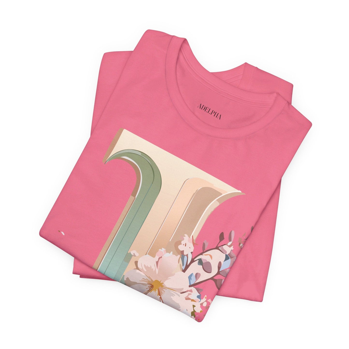 Adelpha Letter J Graphic Tee Unisex Jersey Short Sleeve Vintage Inspired Art Design Shirt