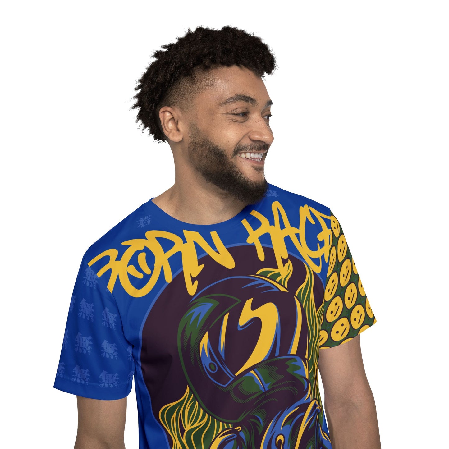 Be30 Fun Graphic T-Shirt, Art Design Poly Shirt, All Over Print Graphic Tee, Monsters T-Shirt, Cartoon Tees