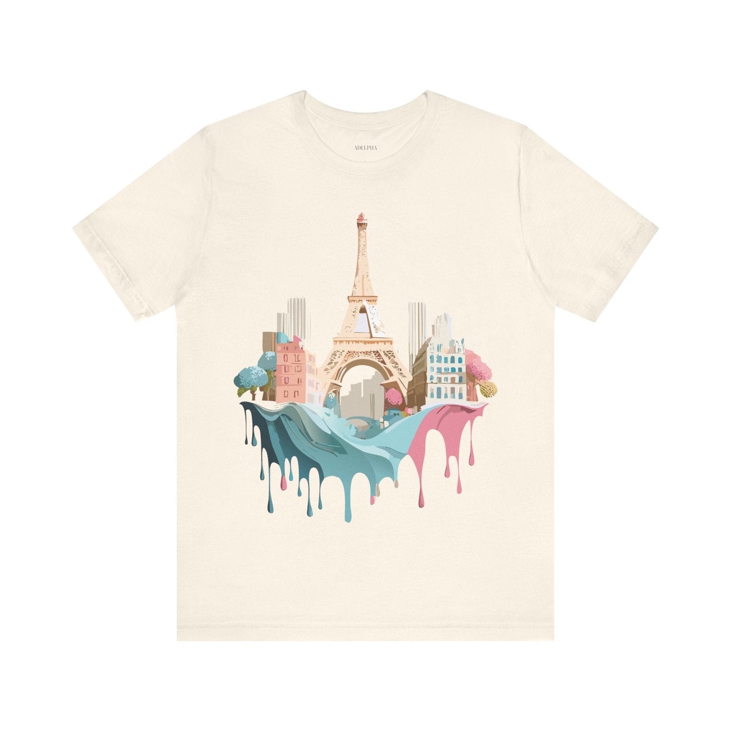 Paris Tourist Shirt Unisex Graphic Tee With Vintage Inspired Artwork Adelpha Art Design