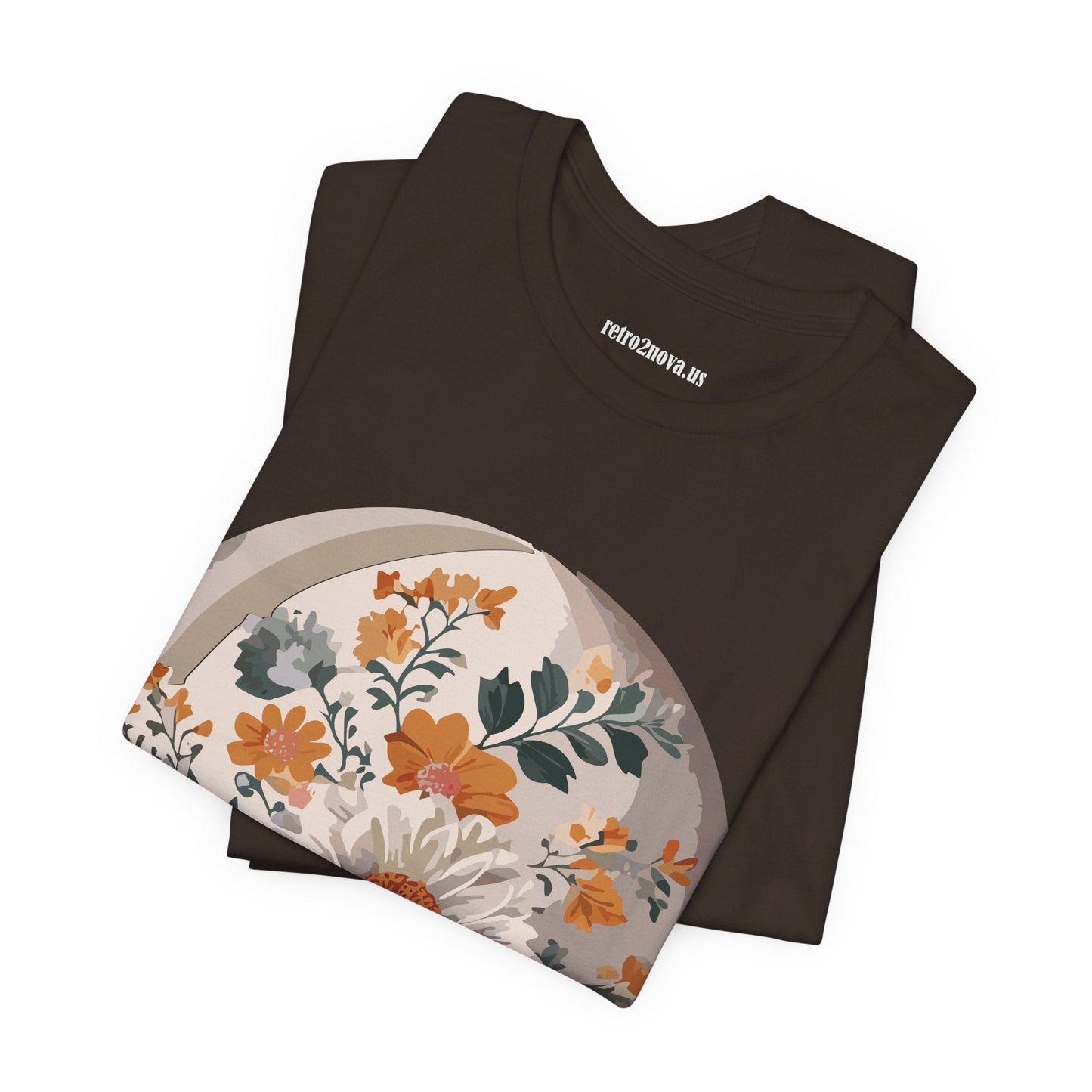 Retro2Nova Floral Shirt Unisex Jersey Short Sleeve Tee From Flowers Collection Free Shipping