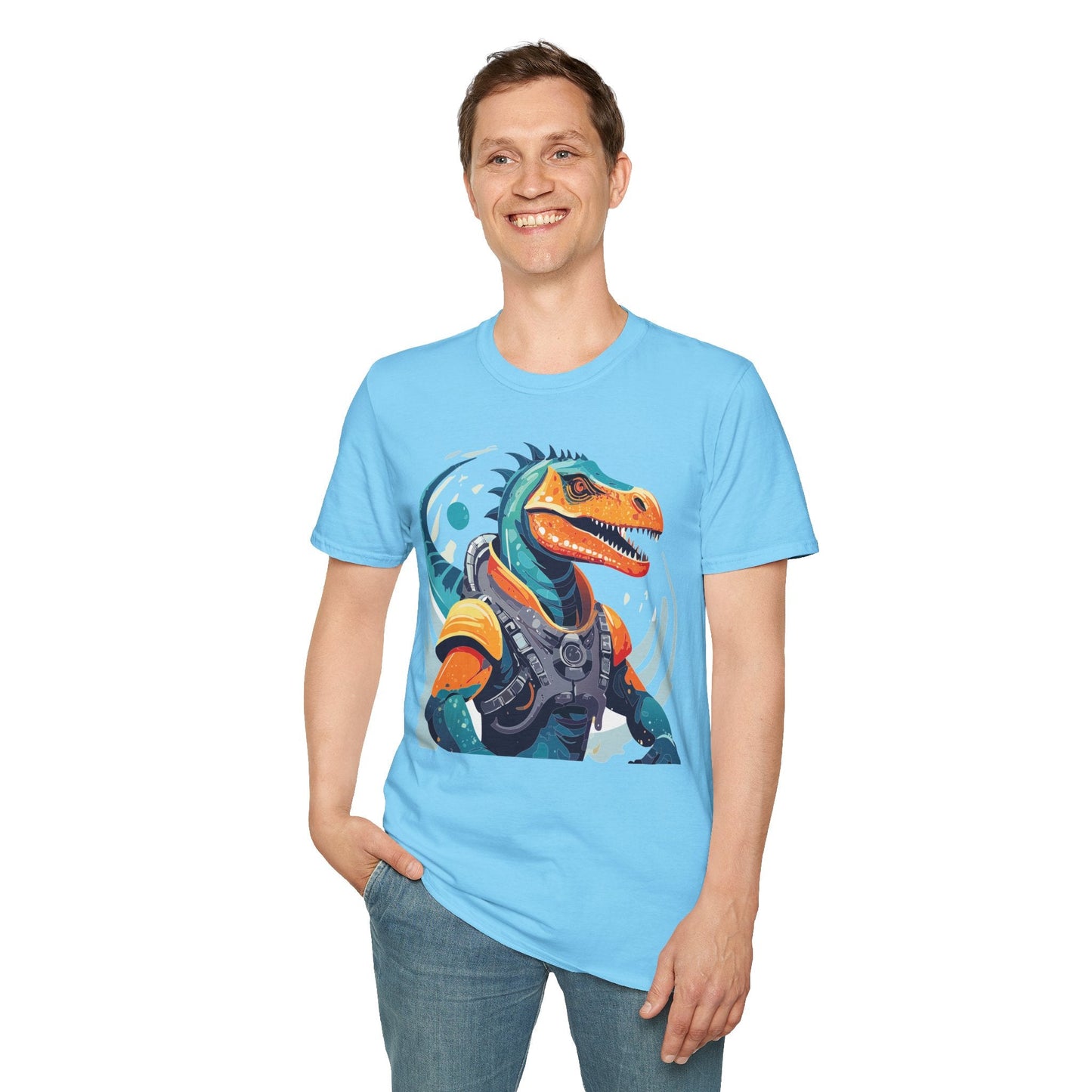 Gildan Alien Cosmos T Shirt Unisex Softstyle 64000 Cotton Tee With Alien Art Design Graphic Print