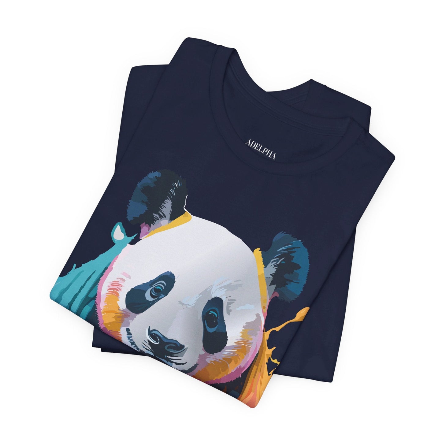 Panda Graphic T Shirt Unisex Jersey Short Sleeve Vintage Inspired Art Tee by Adelpha