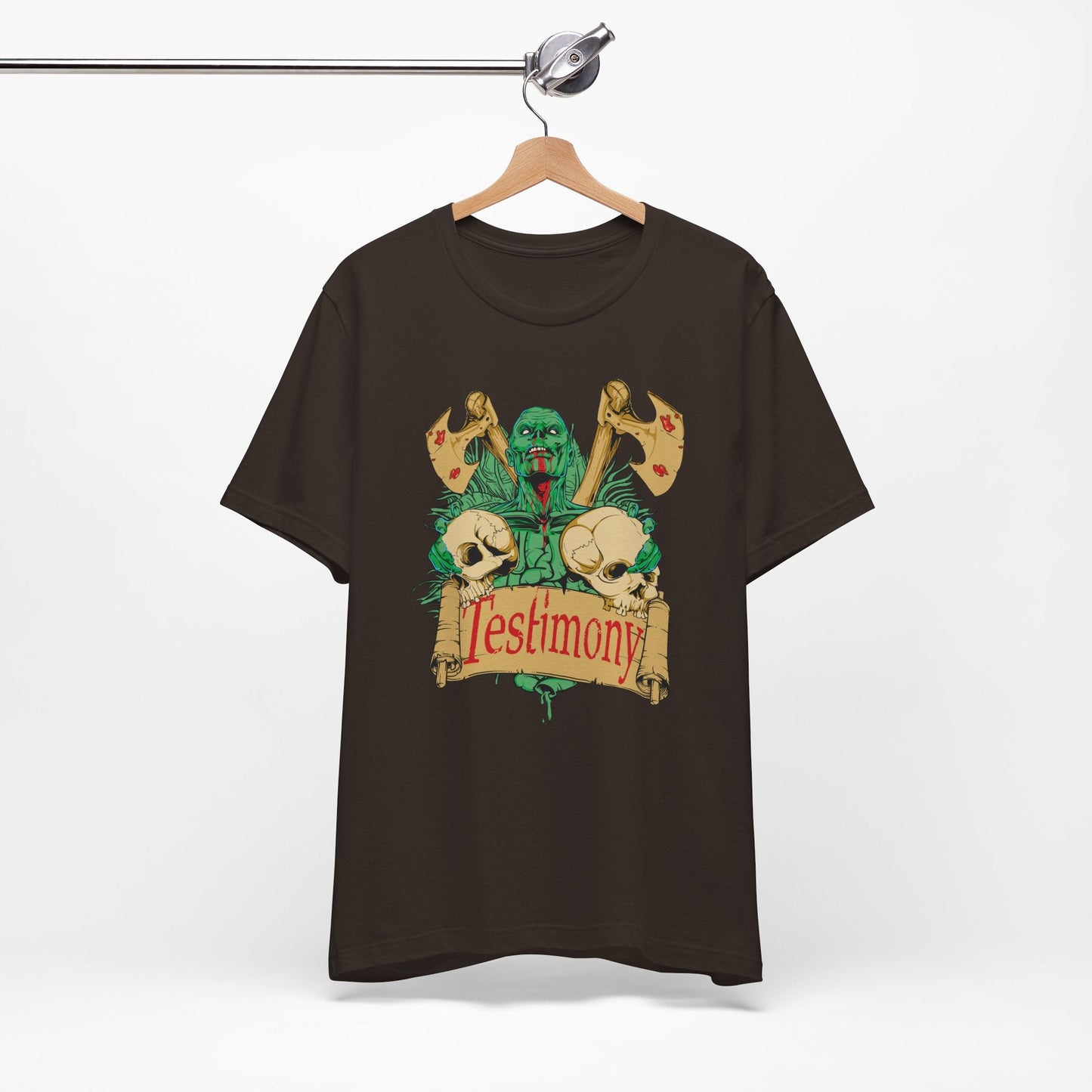 Cthulhu Skull Axes Testimony Tee Lovecraft Horror Mythos Shirt Art-42