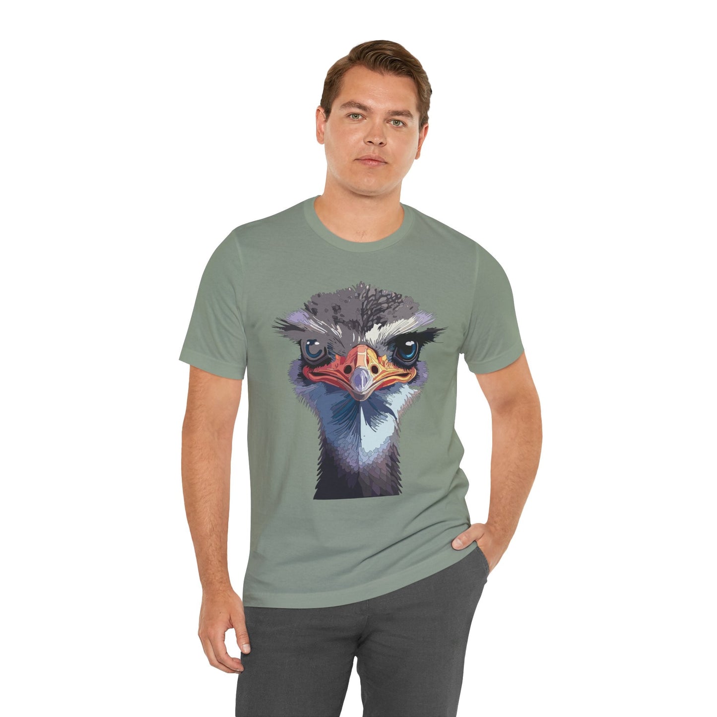 Unisex Animal Tee Shirt With Art Design Wild Animals Shirt Gildan Softstyle 64000