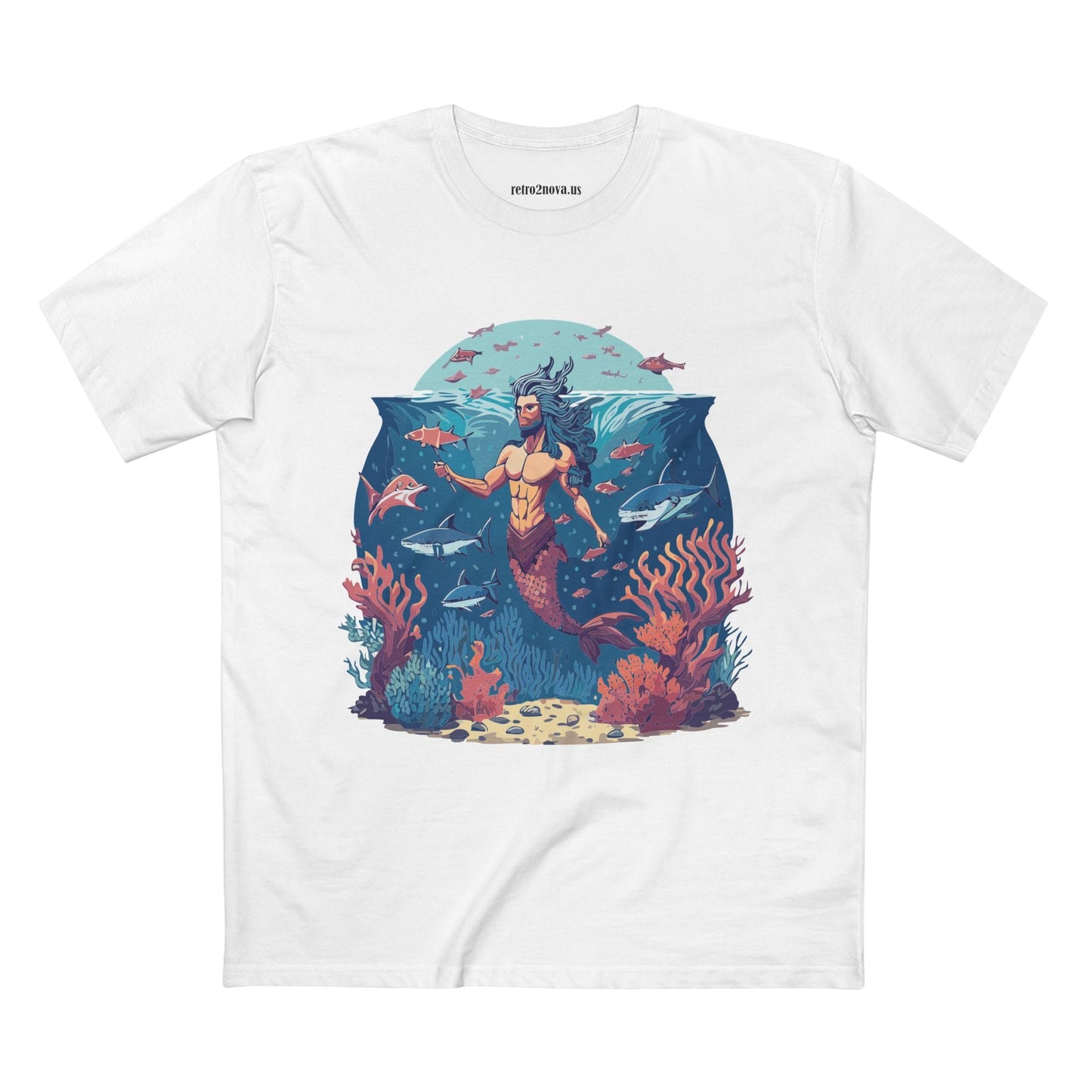 Ocean Shirt Ocean Pacific OP20 Unisex Premium Cotton Tee With Original Art Design Retro2Nova
