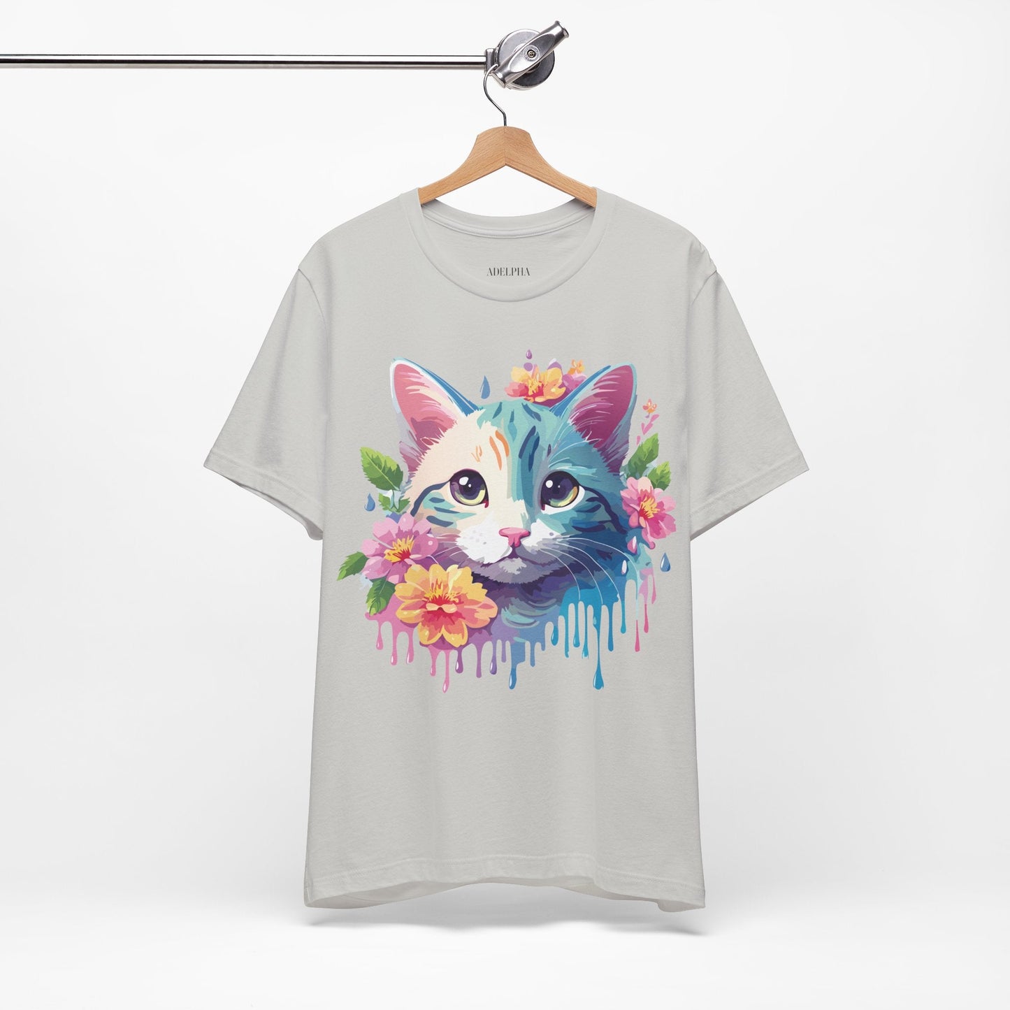 Cat Graphic Tee Unisex Shirt Adelpha Vintage Inspired Short Sleeve