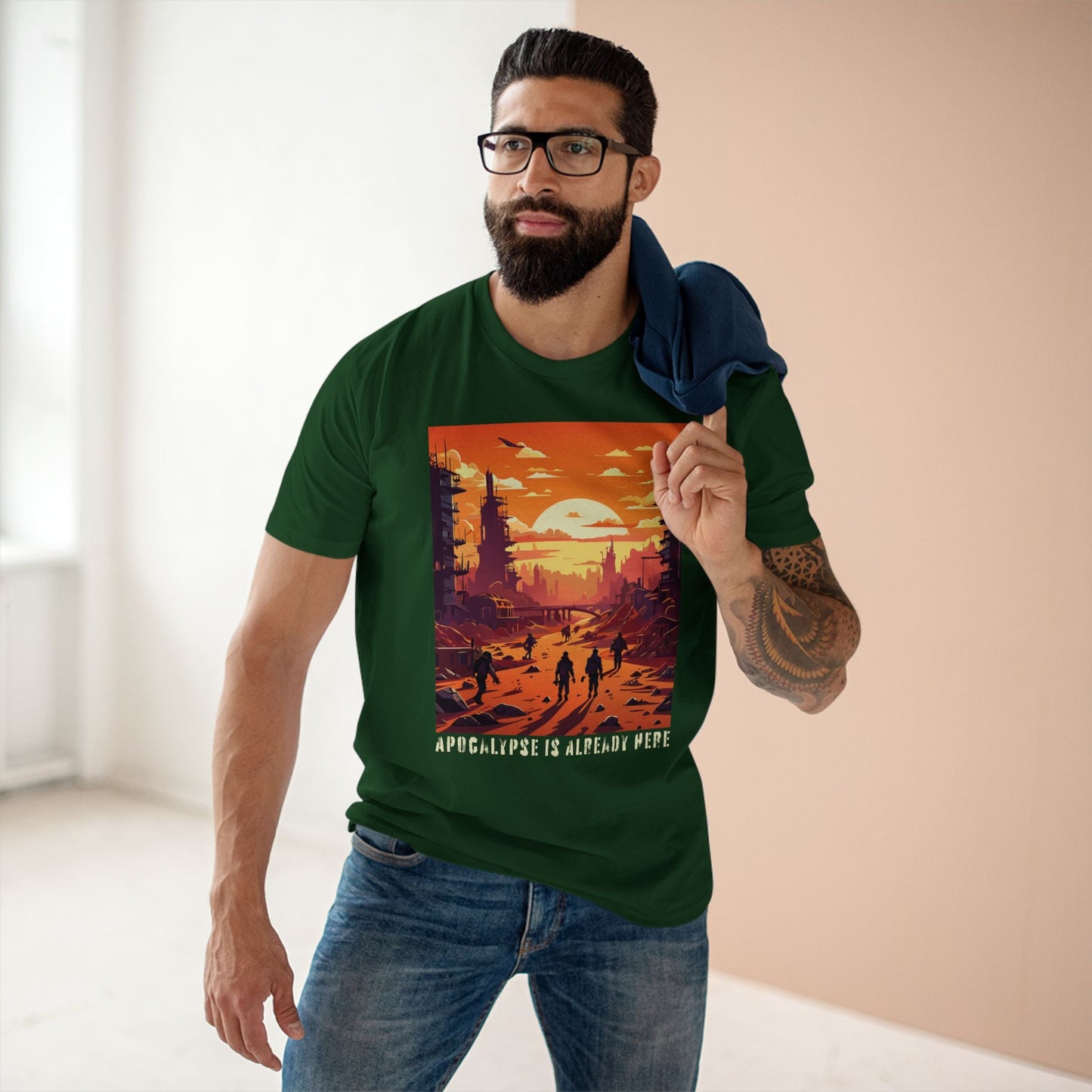 Cataclysm Shirt Doomsday Tee Unisex Premium Cotton Staple Tee Original Art Design By Retro2Nova