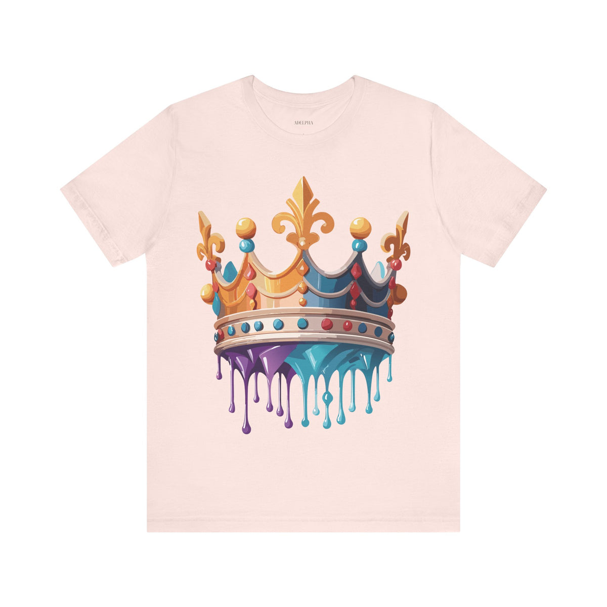 Crown Graphic Unisex Cotton Bella+Canvas Tee with Art Design m14