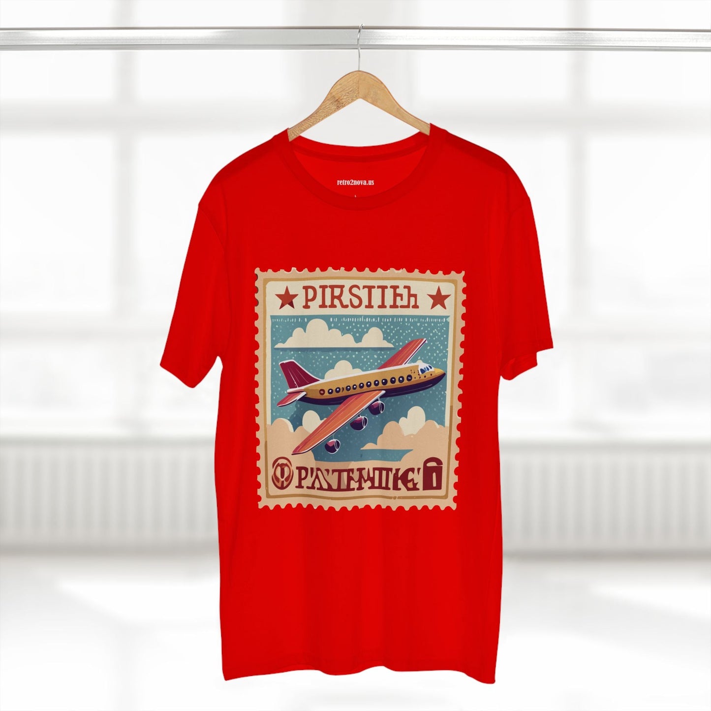 Postage Stamp Shirt Unisex Premium Cotton Tee PS44 Original Art Design Retro Collection