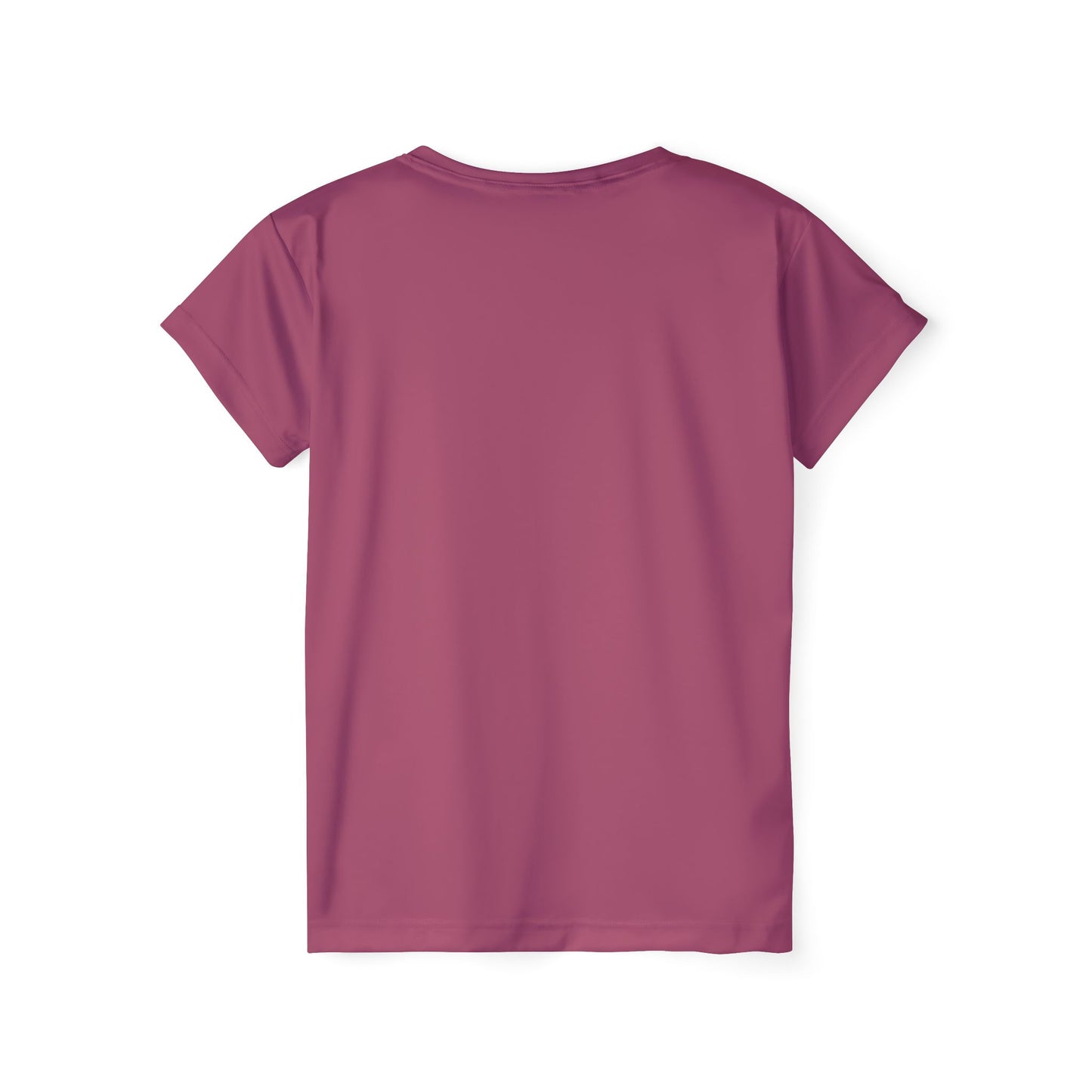 Rosewood Women's Sports Jersey Short Sleeves 100% Poly Solid Rose Mauve Color Print Athletic Tee