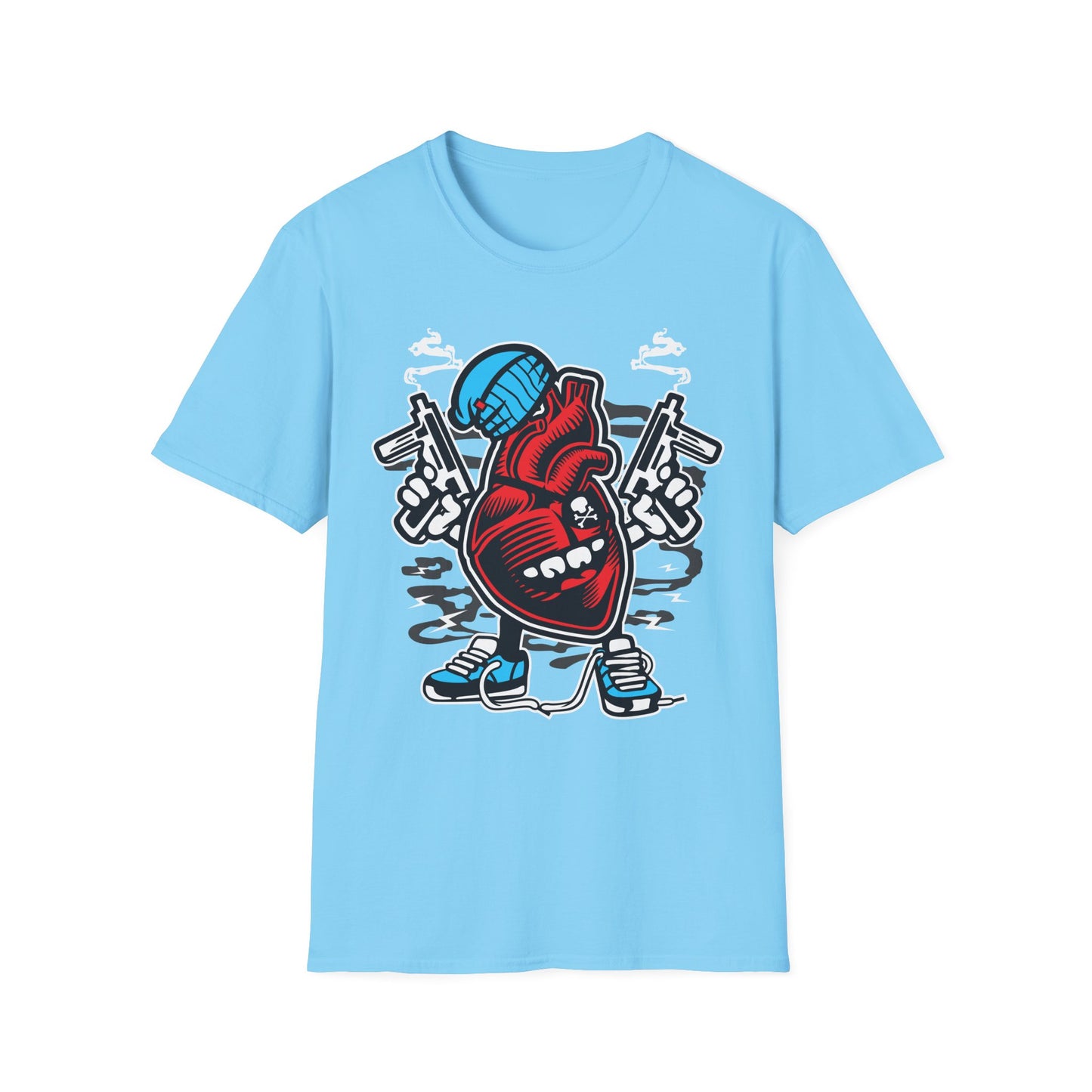 Unisex Cotton T-Shirt with Cartoon Graphic Design