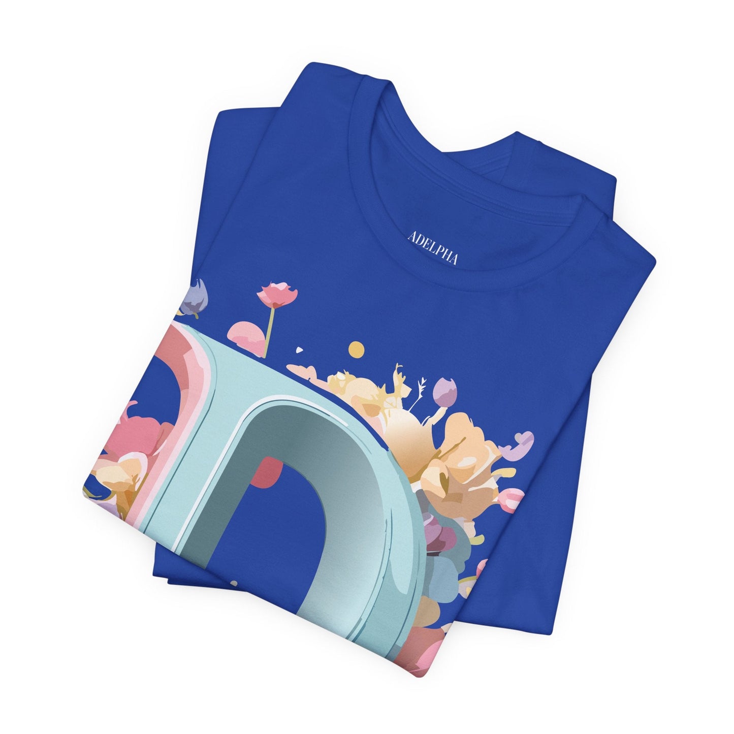 Letter D Graphic Tee Unisex Jersey Short Sleeve By Adelpha Vintage Inspired Artwork