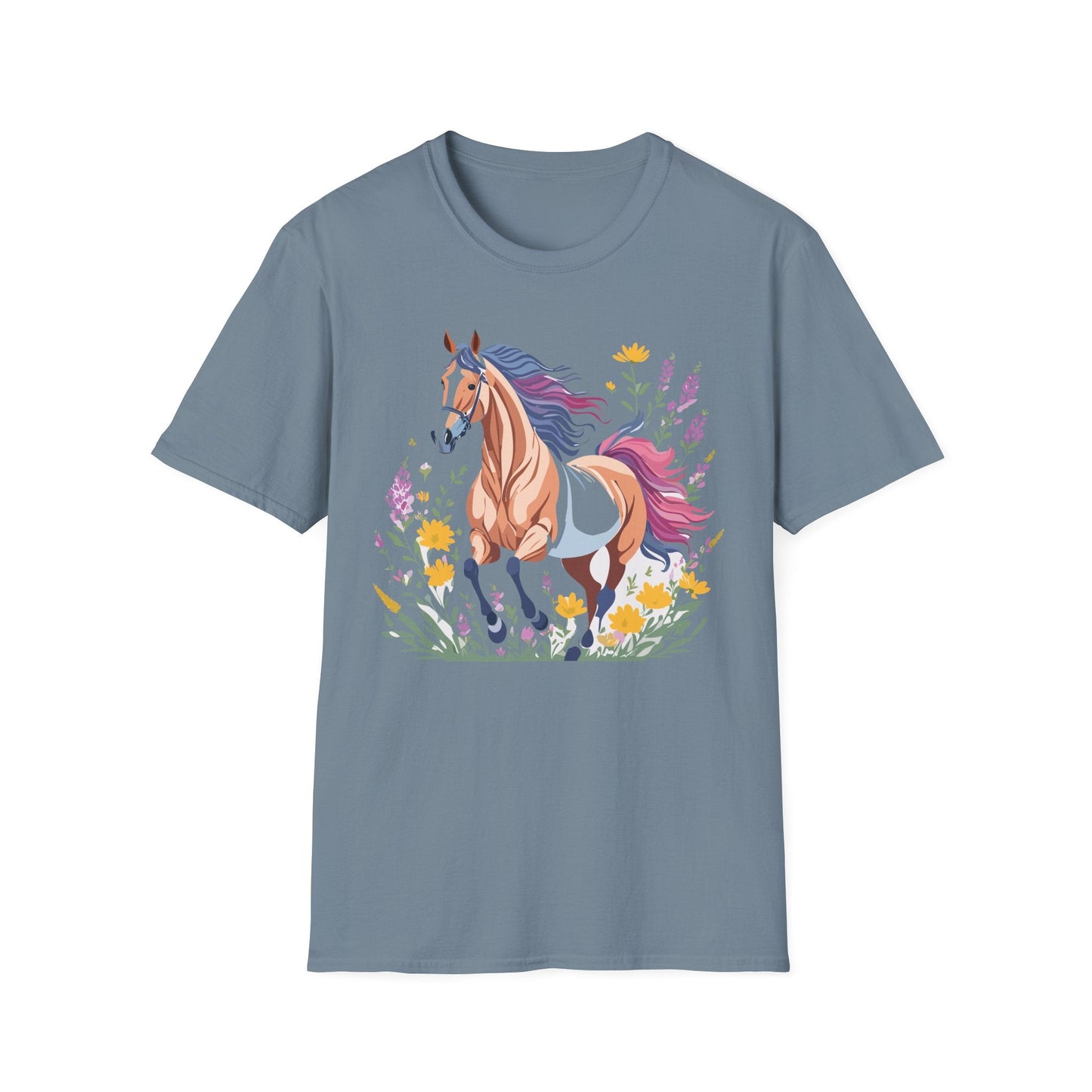 Horse Shirt Unisex Softstyle 64000 Cotton Tee Gildan 100 Percent Ring Spun