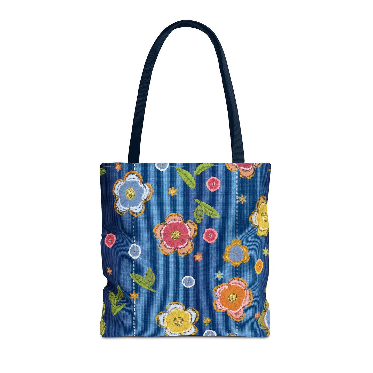 Denim Fabric Imitation Print Unisex Canvas Bag Poly Spun 3 Sizes Tote Bag 133