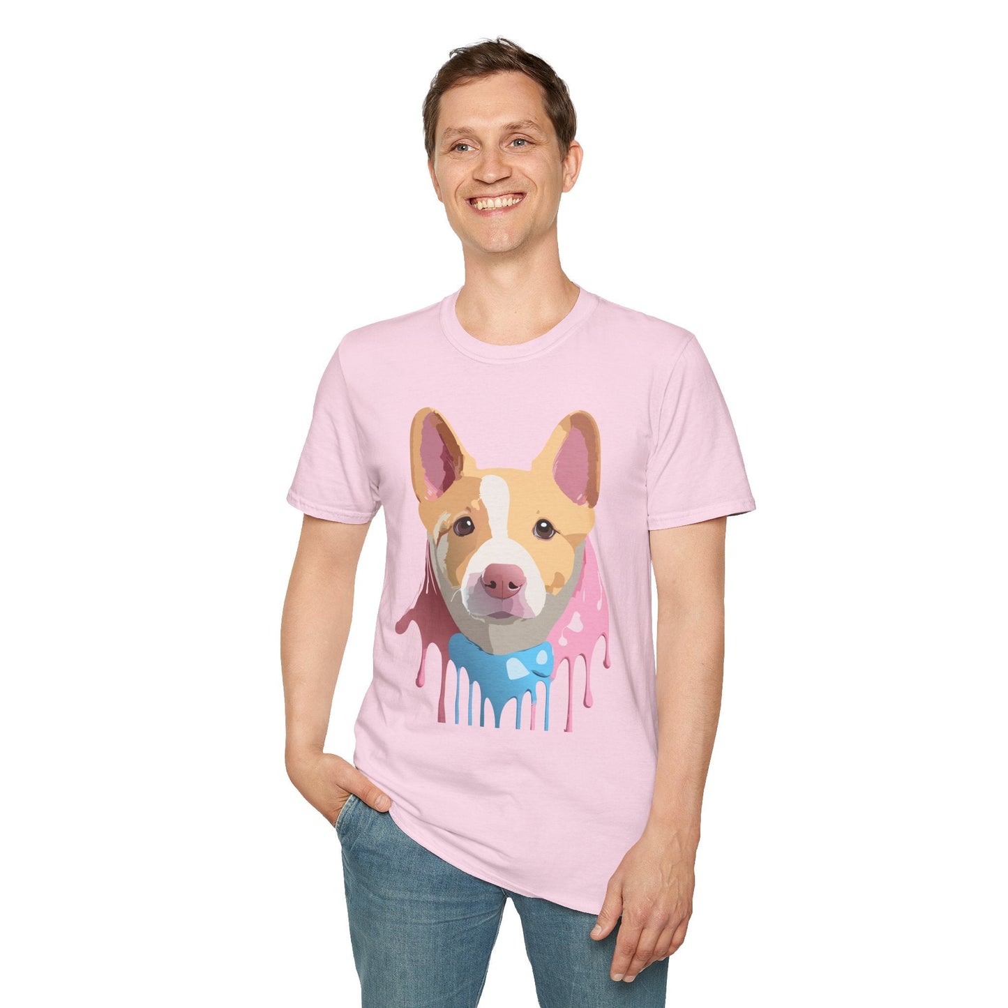 Dog Shirt Unisex Animal Print Tee Cotton T Shirt For Pet Lovers