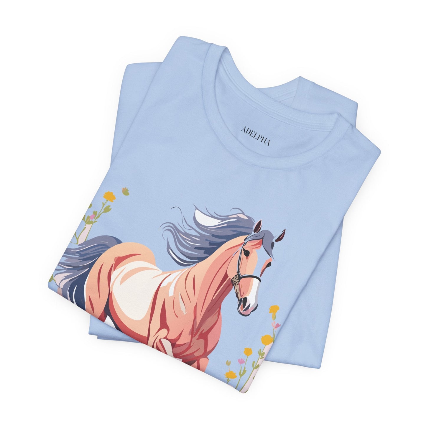 Horse Graphic Unisex 100 Cotton Vintage Animal Art T-Shirt 9