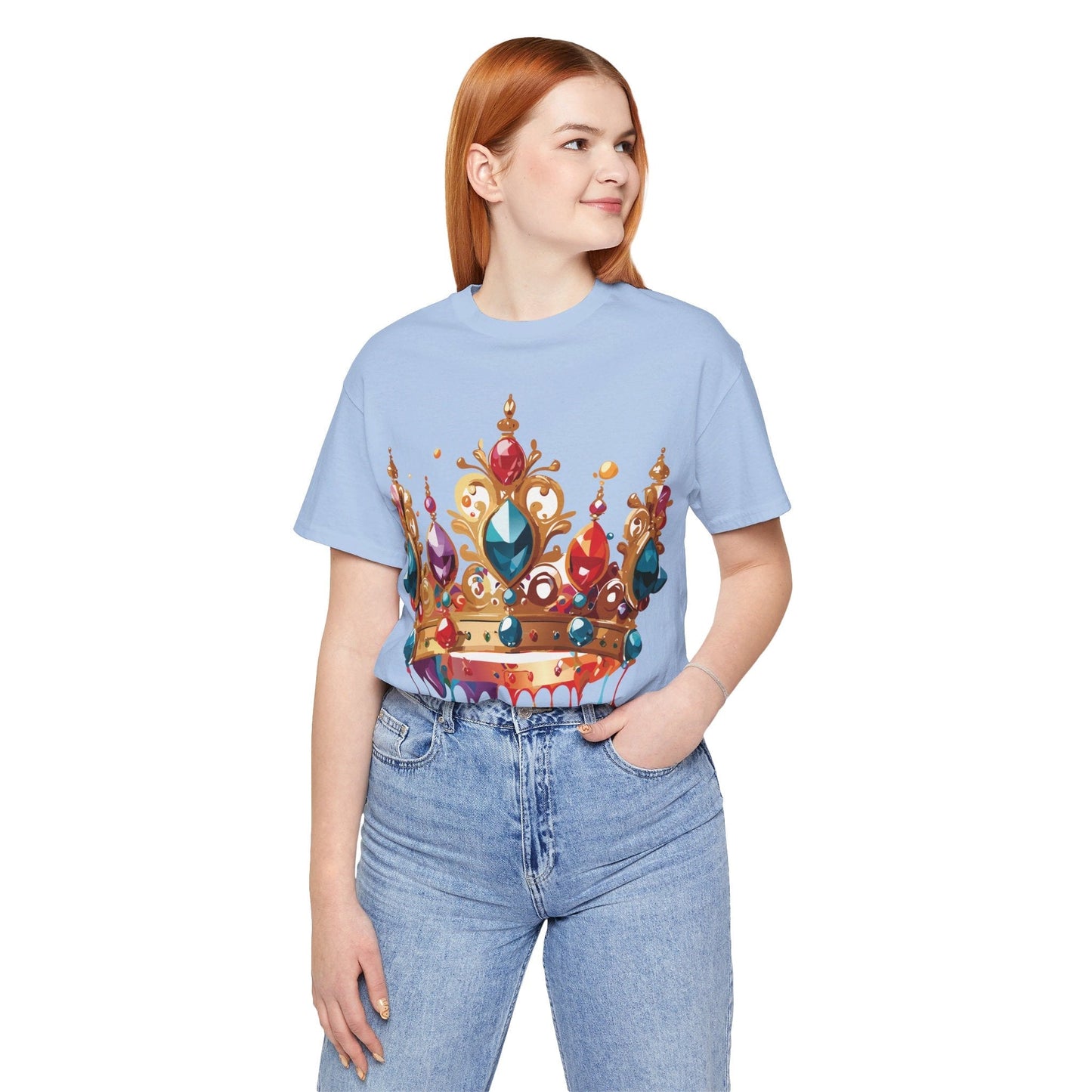 Adelpha Vintage Inspired Graphic Tee Crown Shirt Unisex Short Sleeve Art Design Edition