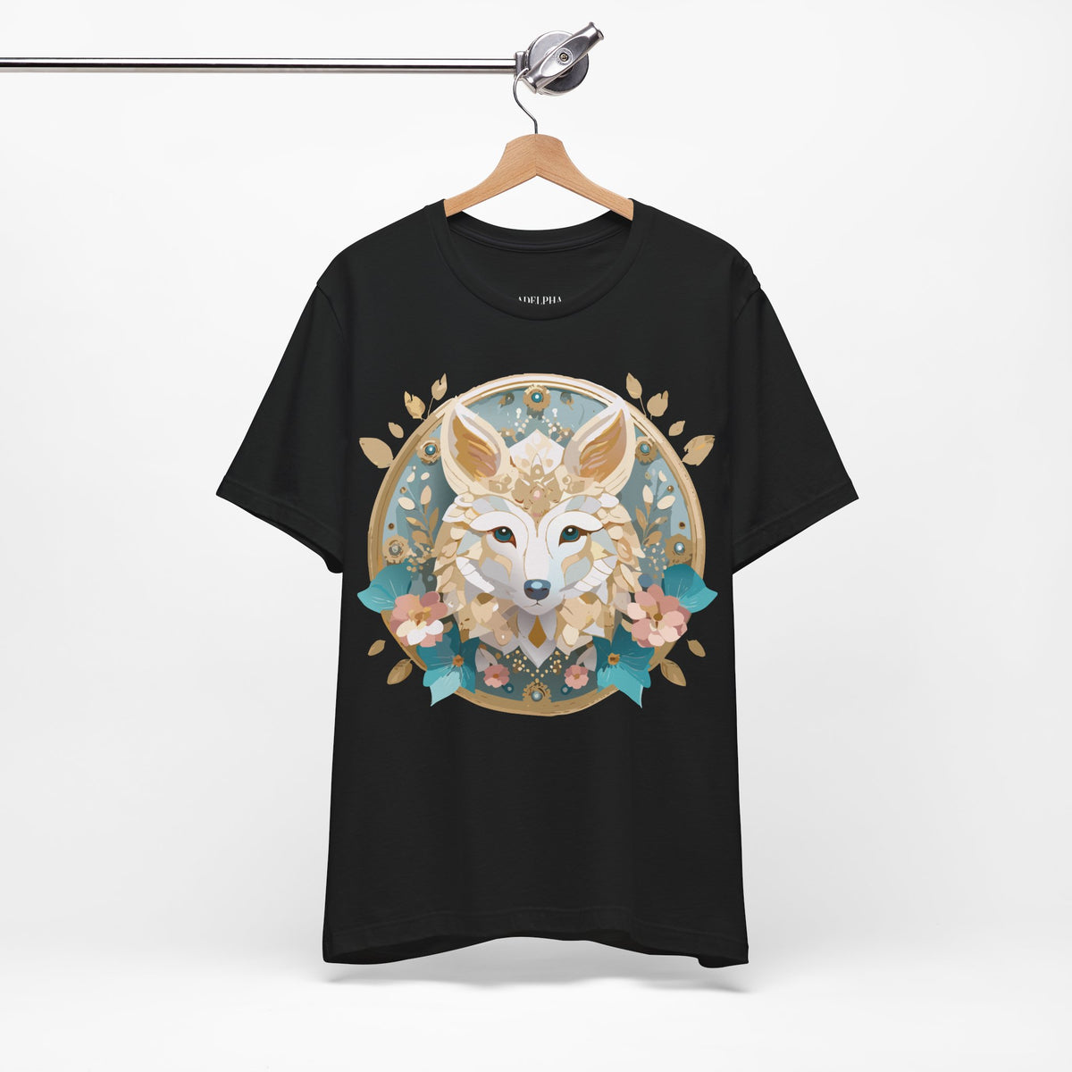 Medallion Graphic Unisex Cotton Bella+Canvas Tee with Art Design d64