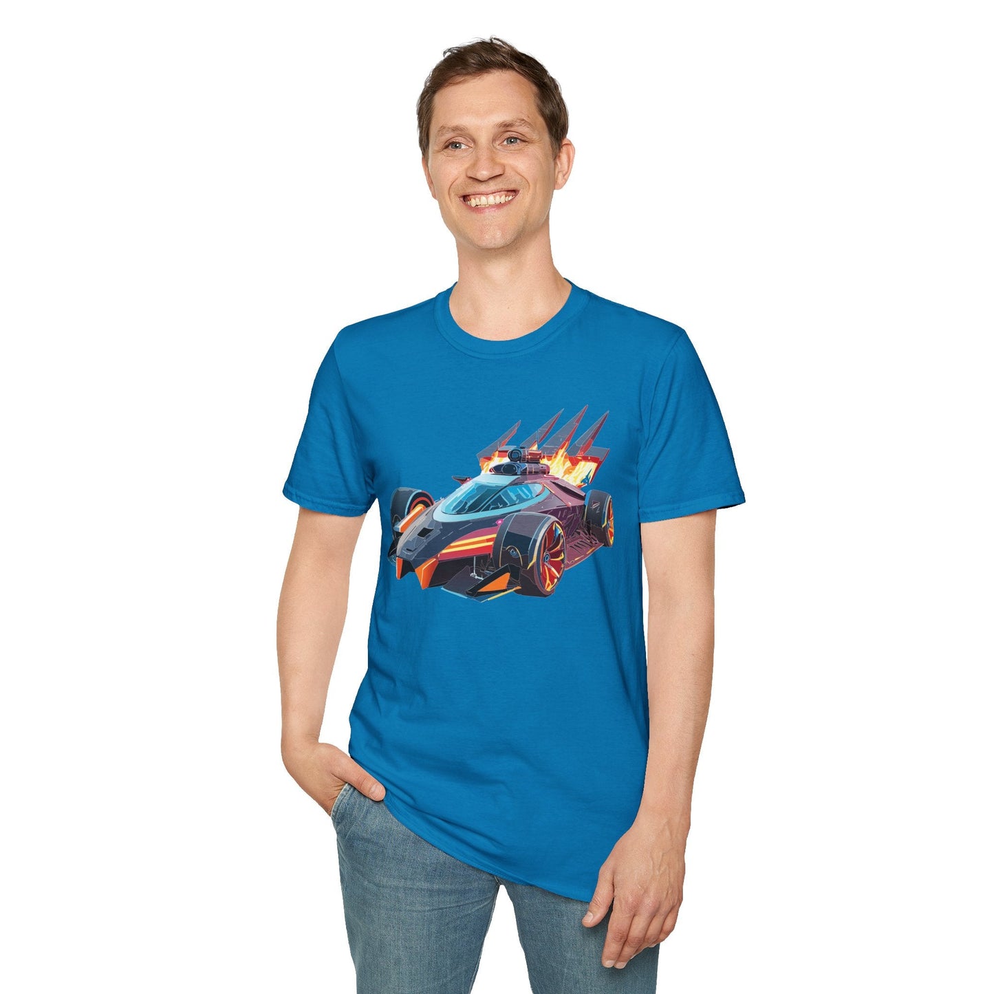 Car T Shirt Unisex Softstyle Cotton Tee With Cars Graphic Hot Wheels Design For Men Women