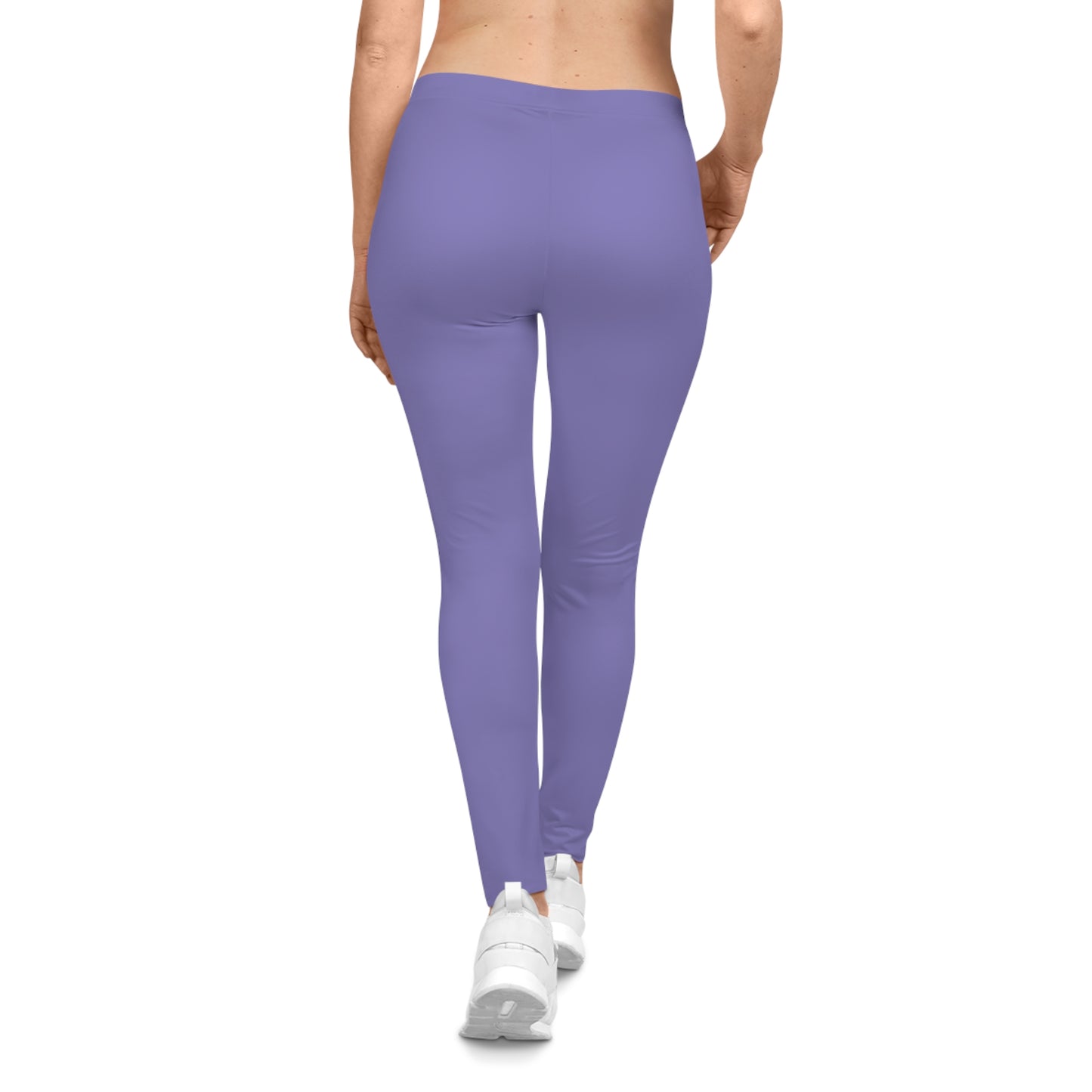 Night Lilac Color Women's Poly-Span Casual Leggings XS-2XL