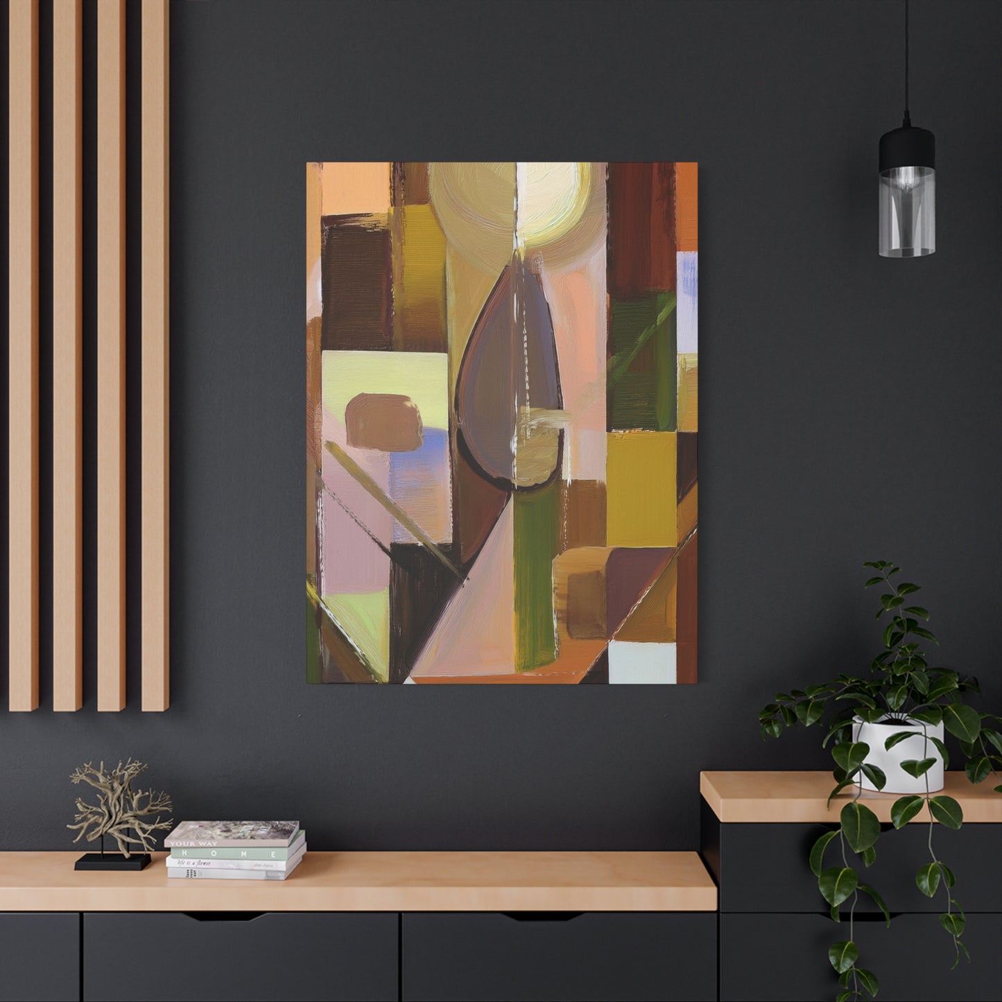 Abstract Geometric Painting Print Canvas 20x24,20x30,24x30 24x32,24x36,30x40 32x48,36x48,40x60 Pine-Wood Inner Frame ABS-55
