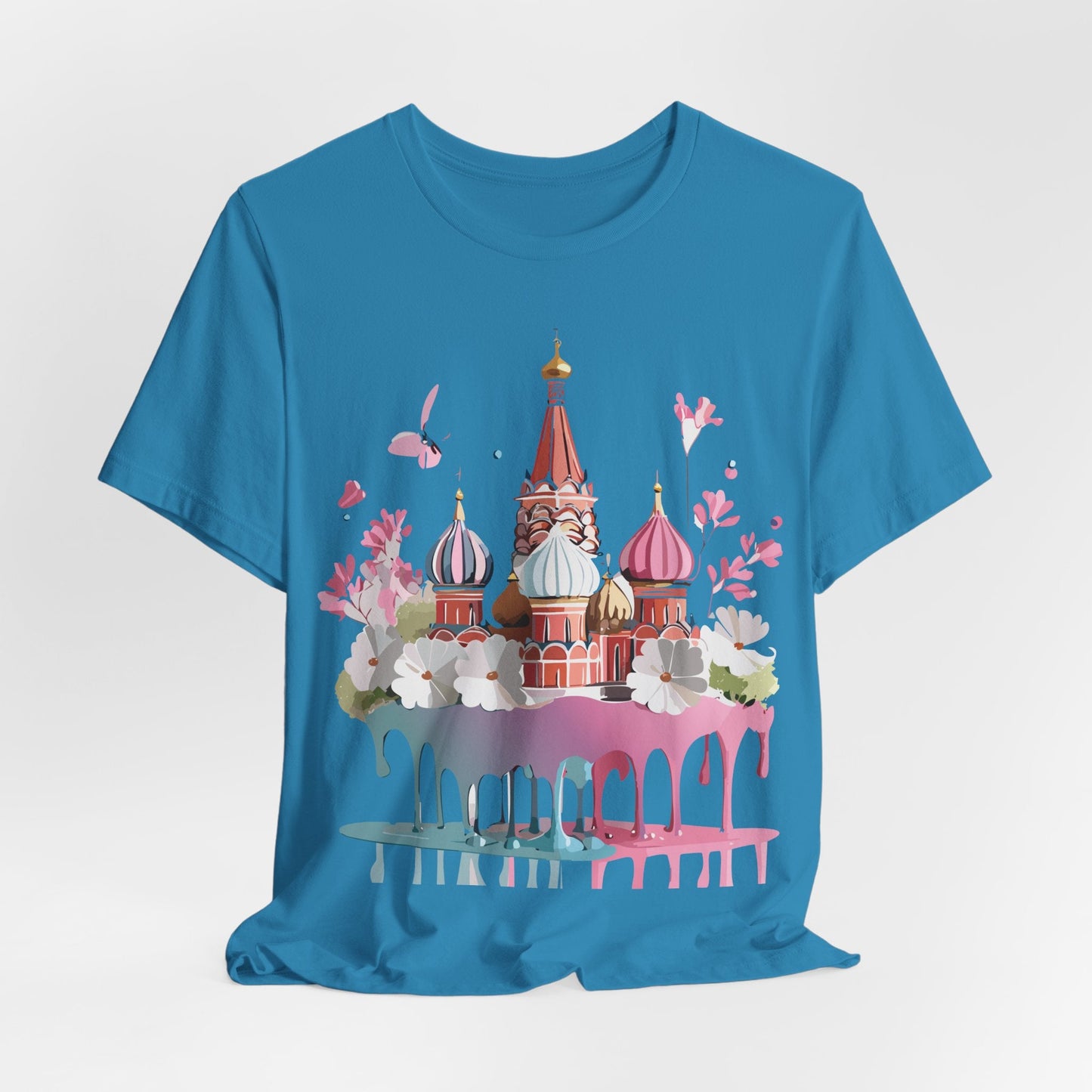 Unisex Moscow Tourist Shirt Graphic Tee By Adelpha Vintage Inspired Art For Everyday Wear