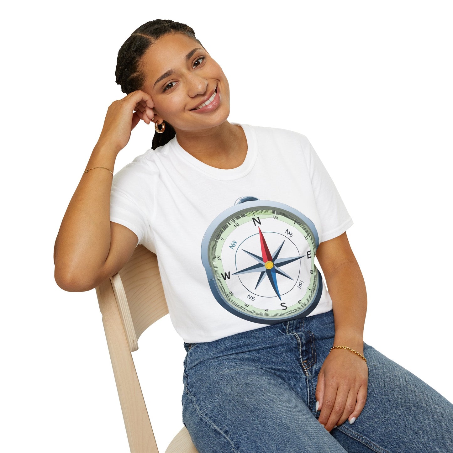 Compass Navigator Graphic Tee Unisex 100 Cotton 3