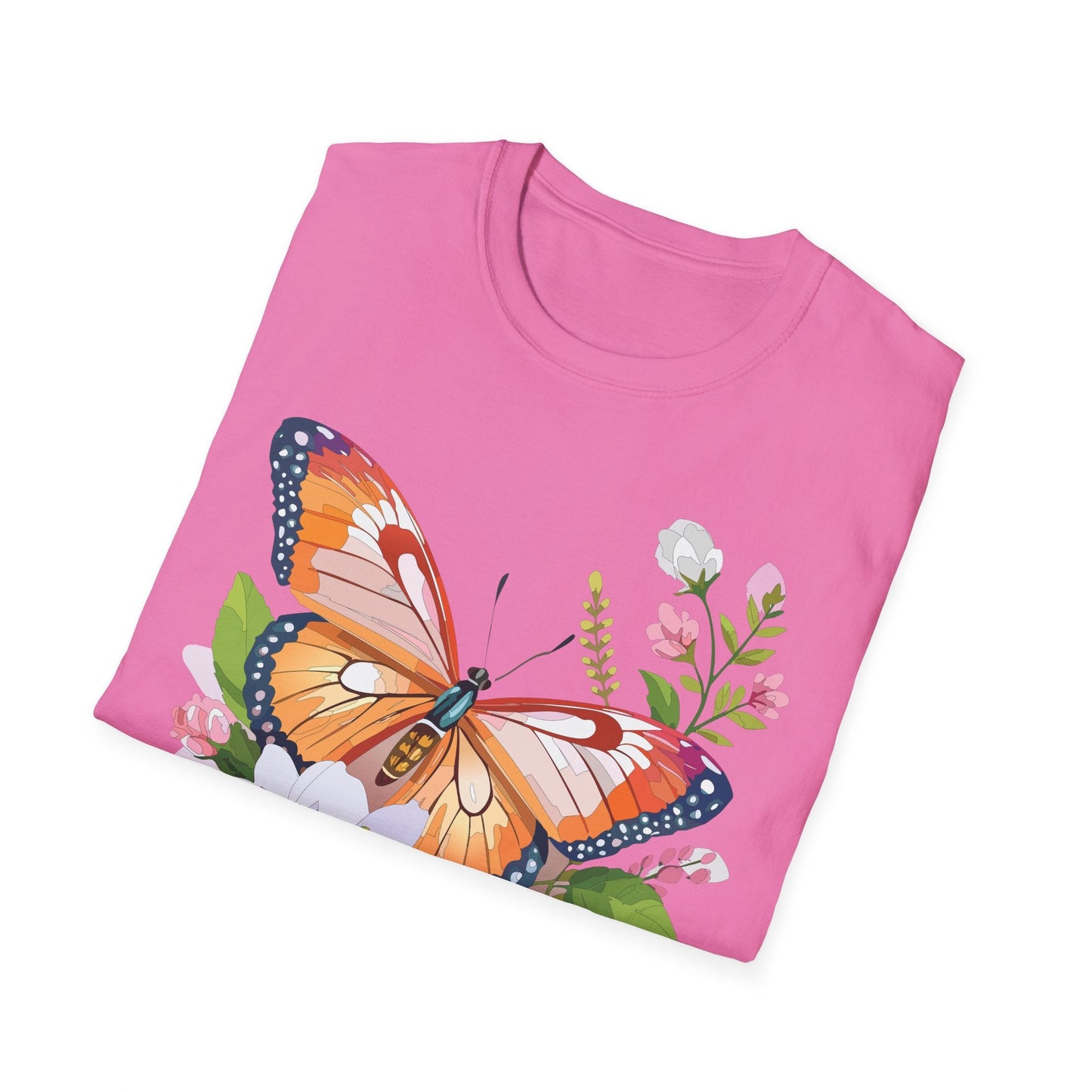 Butterfly Shirt Unisex T Shirt Gildan 64000 Softstyle 100 Percent Ring Spun Cotton