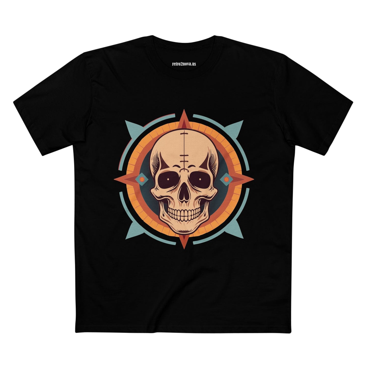 Skull Shirt Unisex Premium Cotton Tee With Original Art Design From Retro2Nova Collection