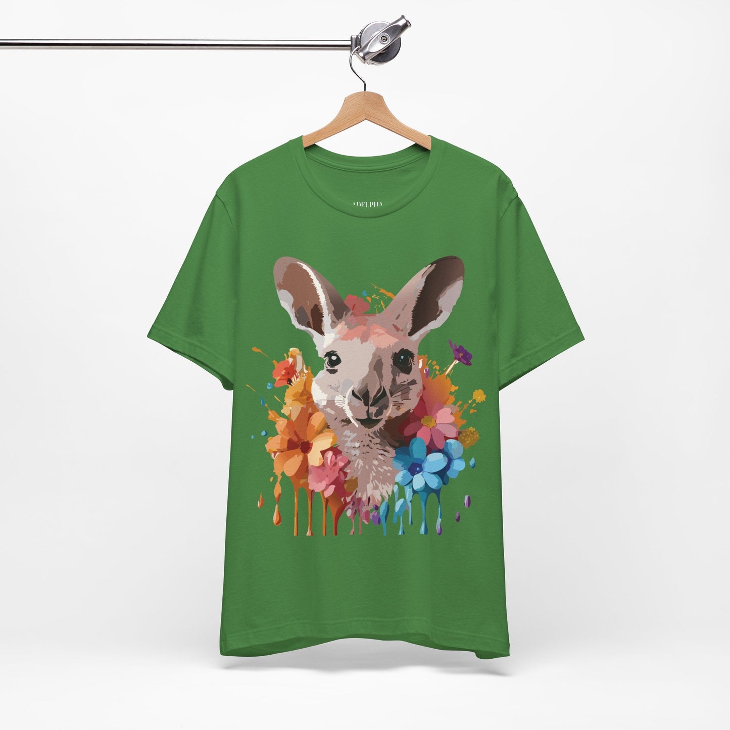 Kangaroo Graphic T Shirt Unisex Adelpha Art Design Vintage Inspired Tee With Original Artwork