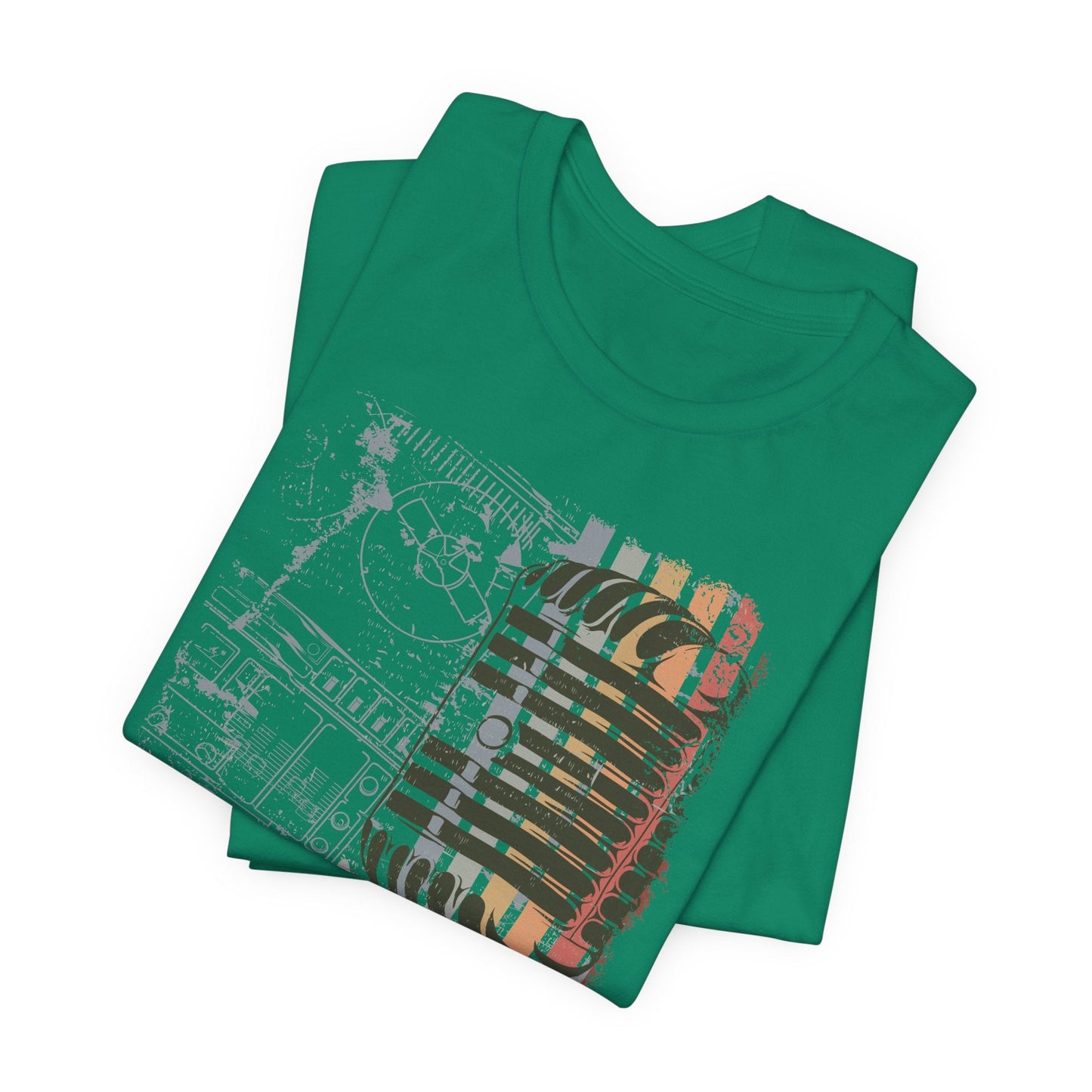 Retro Microphone Graphic Unisex Cotton T-Shirt r9