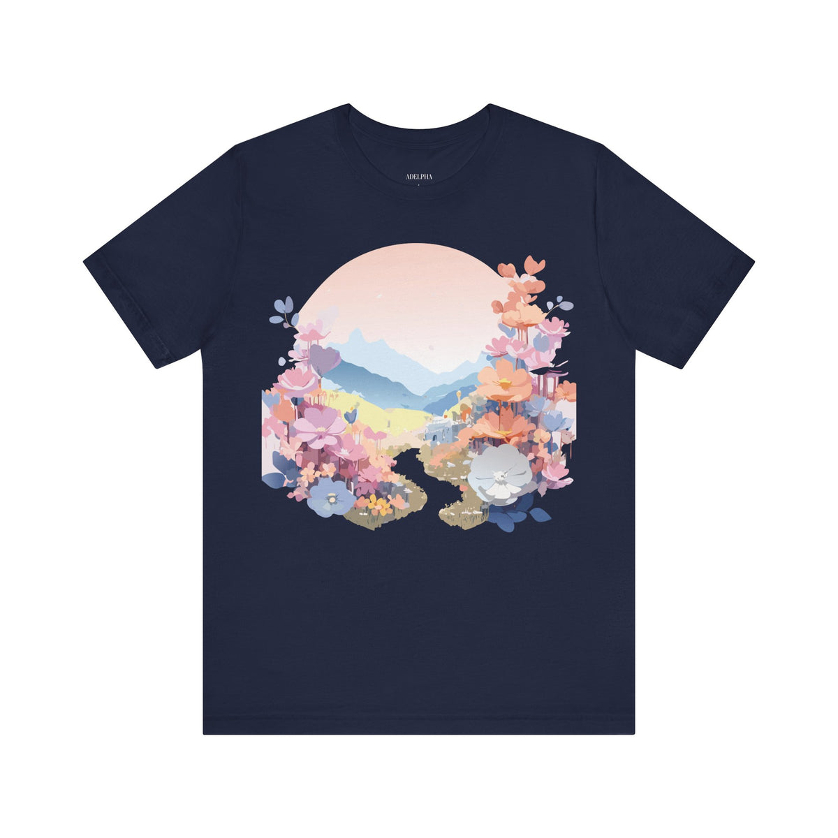 Floral Graphic Tee Shirt - Bella+Canvas Unisex 100 Cotton 43