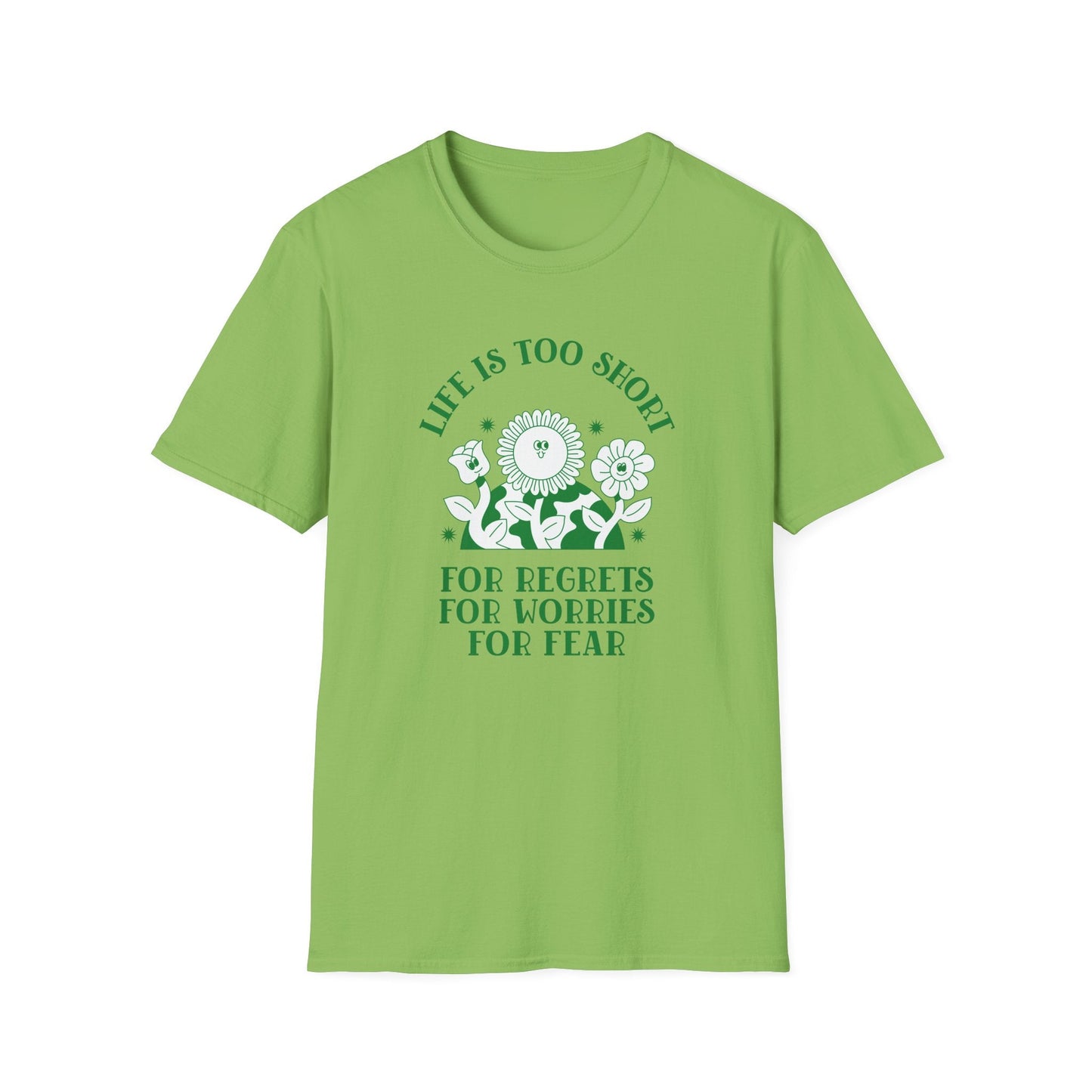 Positive Slogan T Shirts With Positive Words Tee Shirt Good Quotes Unisex Gildan Softstyle 64000 100 Percent Cotton