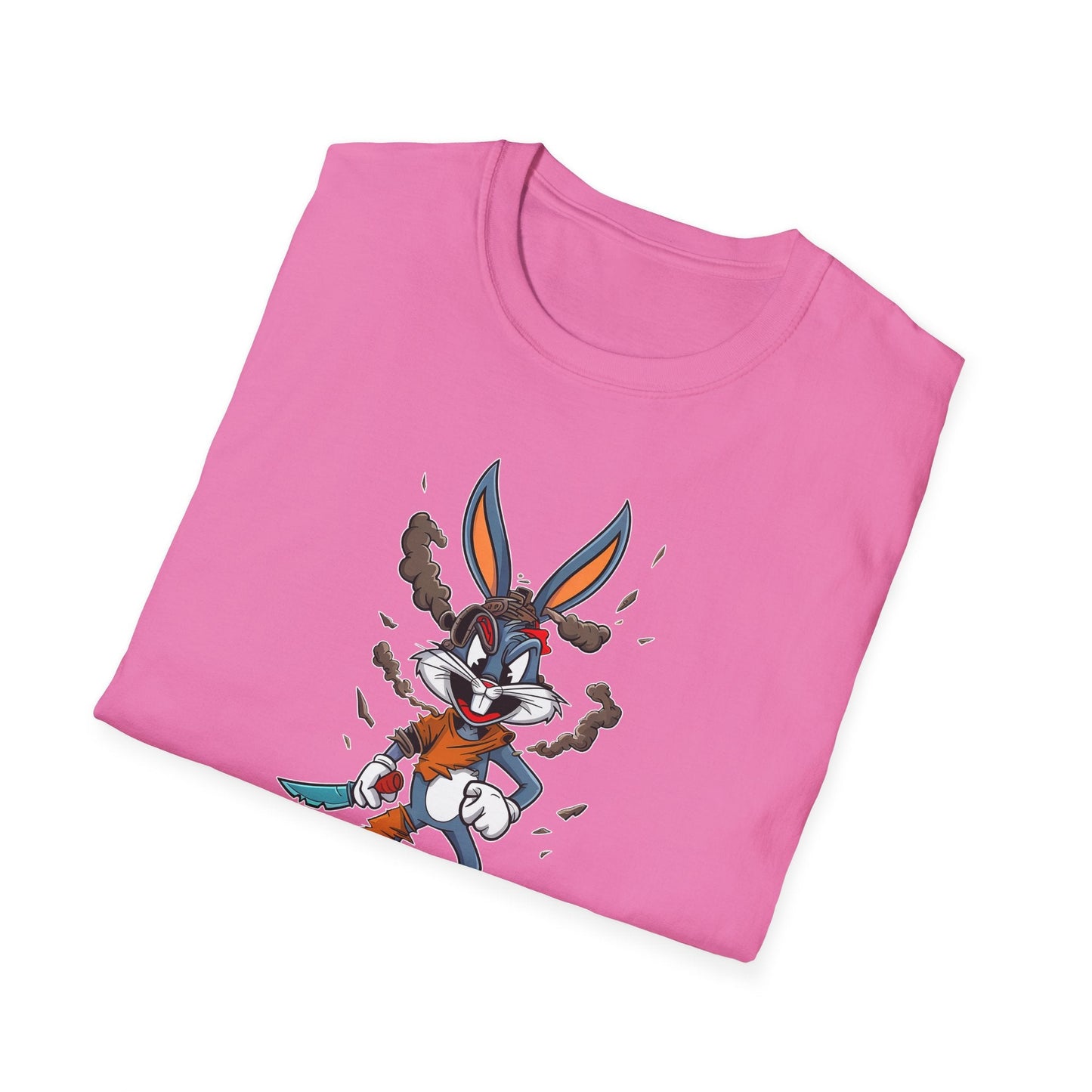 Bugs Bunny T Shirt Unisex Cartoon Tee Gildan Softstyle 64000 Comfortable Graphic Tee Classic